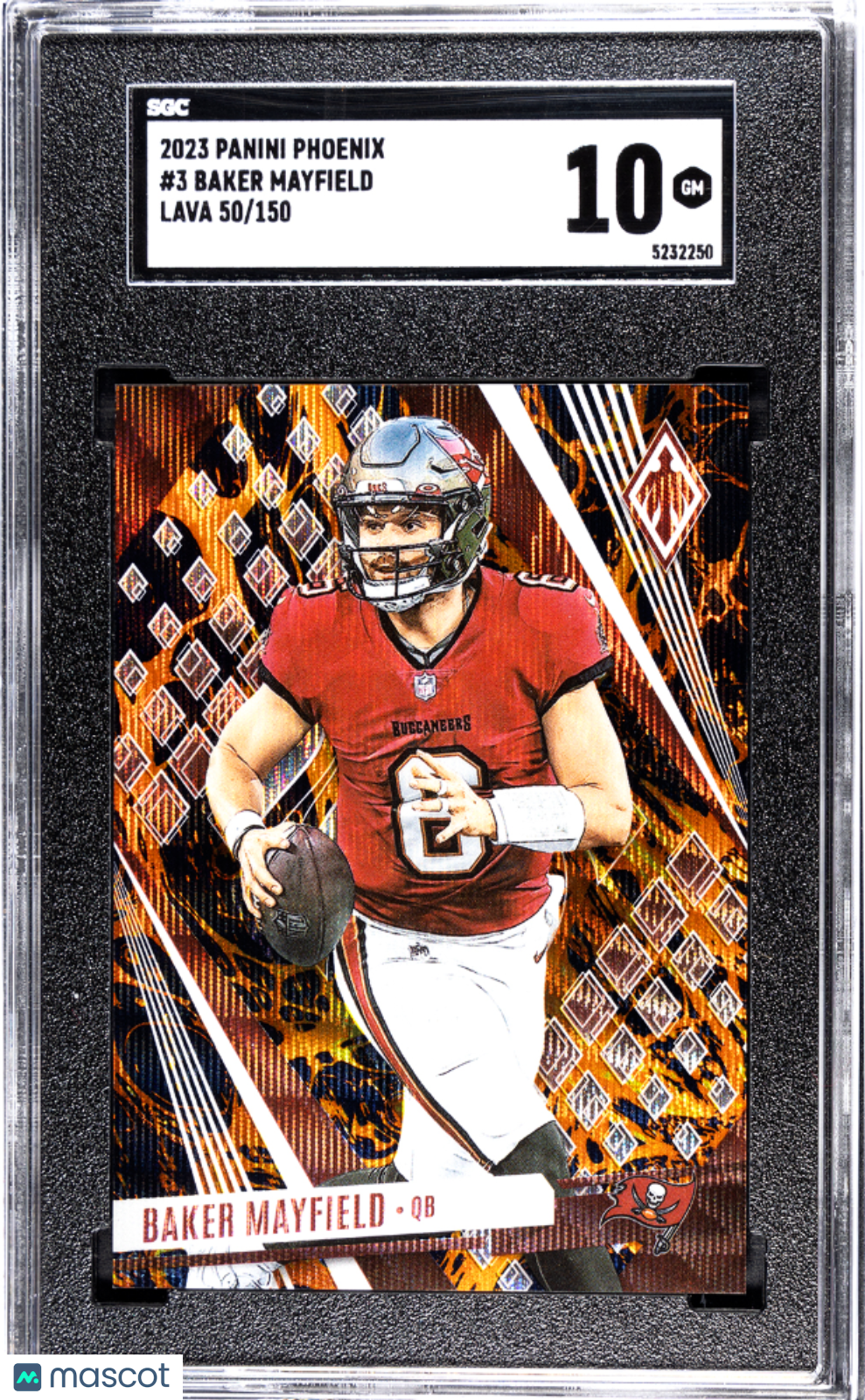 BAKER MAYFIELD 2023 Panini Phoenix Lava /150 #3 SGC 10 Buccaneers