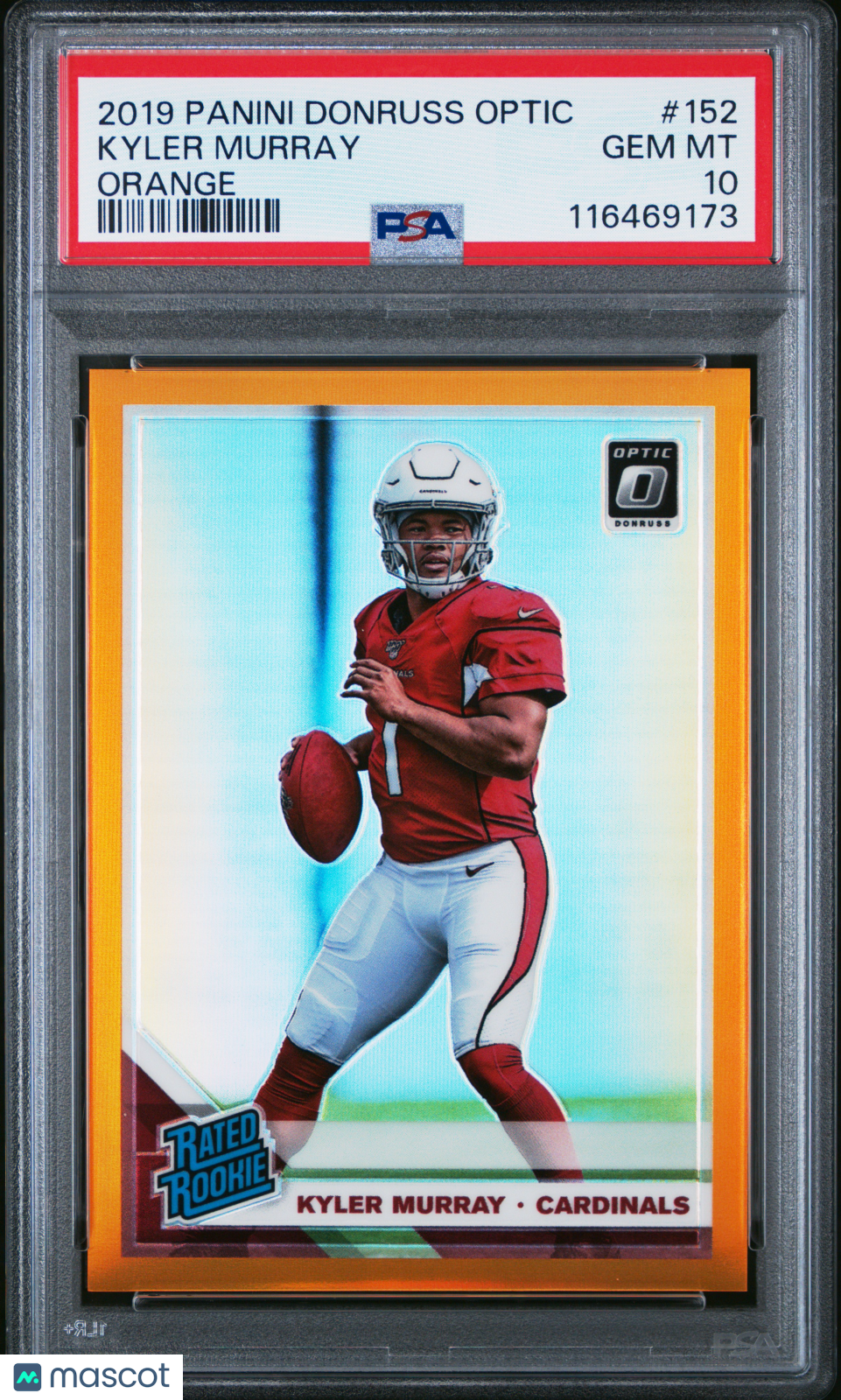 KYLER MURRAY 2019 Panini Donruss Optic Rated Rookie Orange Prizm /199 PSA 10