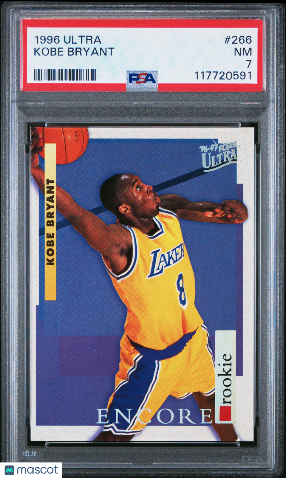 KOBE BRYANT 1996-97 Fleer Ultra Encore Rookie #266 PSA 7 Lakers