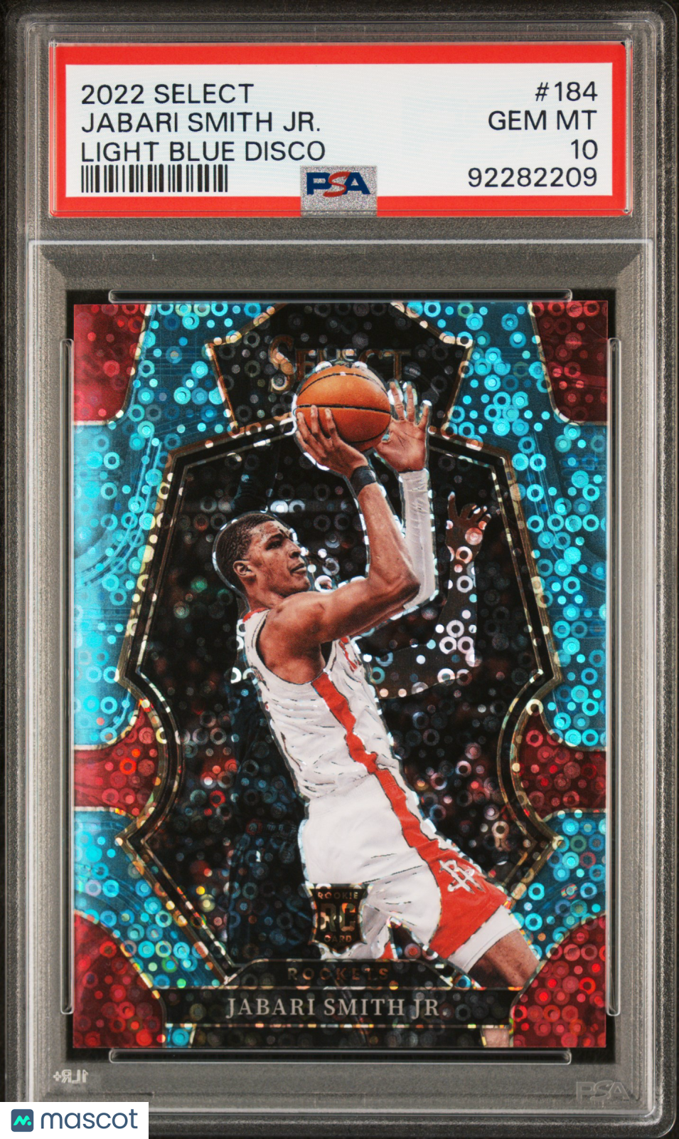JABARI SMITH JR. 2022-23 Panini Select Light Blue Disco Prizm /99 #184 PSA 10