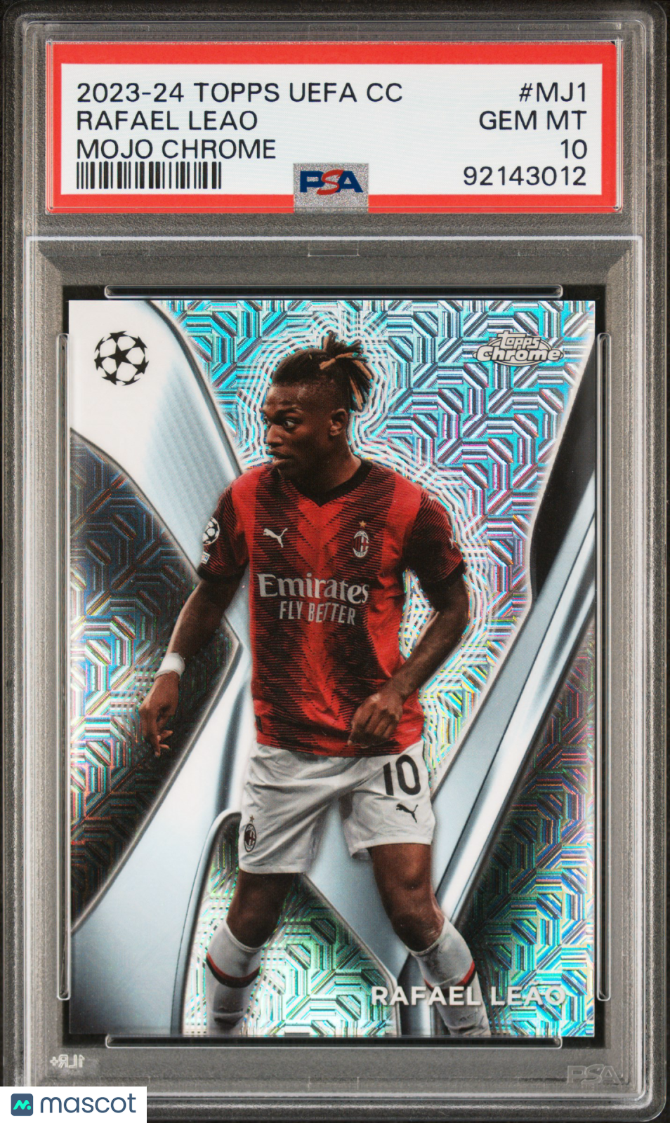 RAFAEL LEAO 2023 Topps UCC Mojo Chrome Case Hit #MJ1 PSA 10 AC Milan