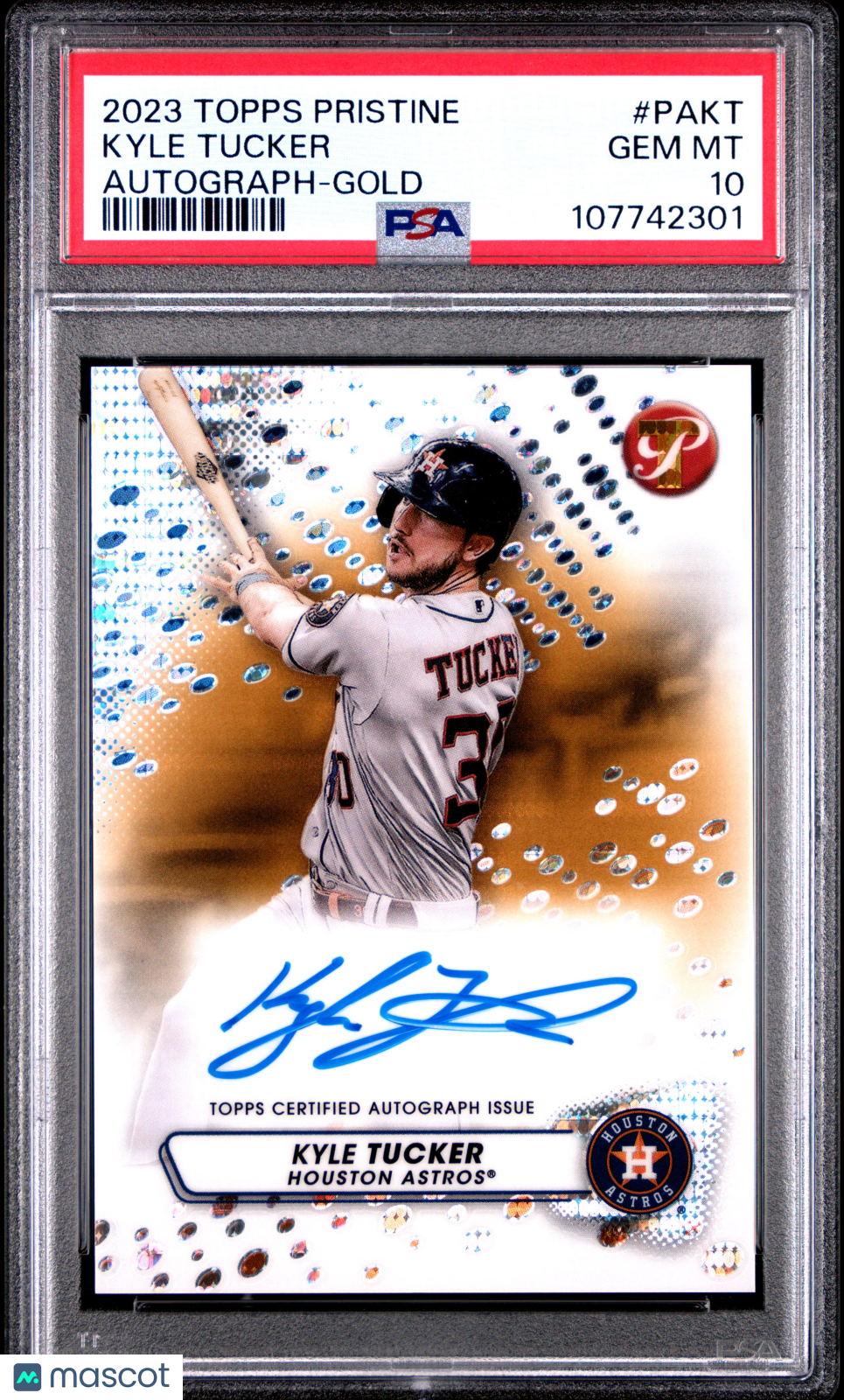 KYLE TUCKER 2023 Topps Pristine Auto Gold Refractor /50 PSA 10 GEM MINT Astros
