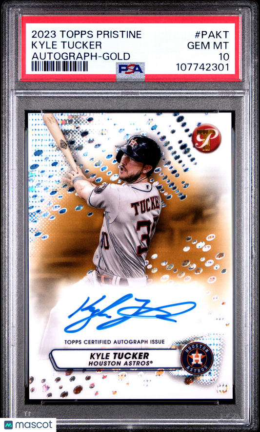 KYLE TUCKER 2023 Topps Pristine Auto Gold Refractor /50 PSA 10 GEM MINT Astros