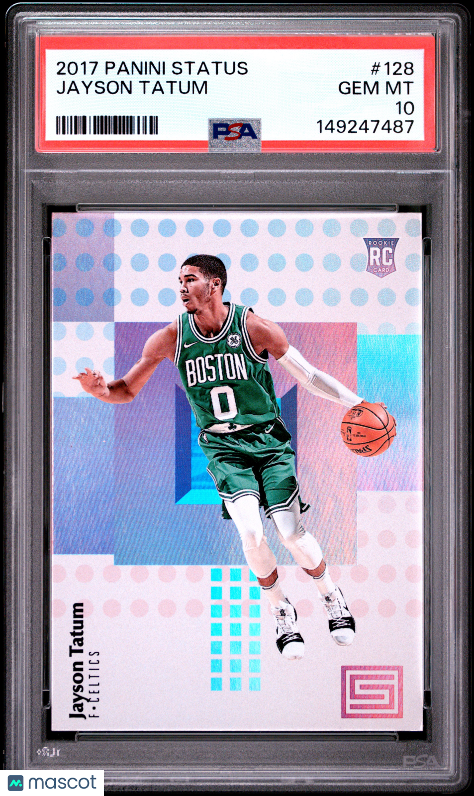 JAYSON TATUM 2017-18 Panini Status Rookie #128 PSA 10 Celtics