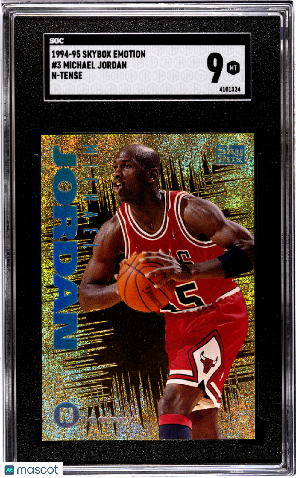 MICHAEL JORDAN 1994-95 Skybox Emotion #3 N-Tense SGC 9 Chicago Bulls