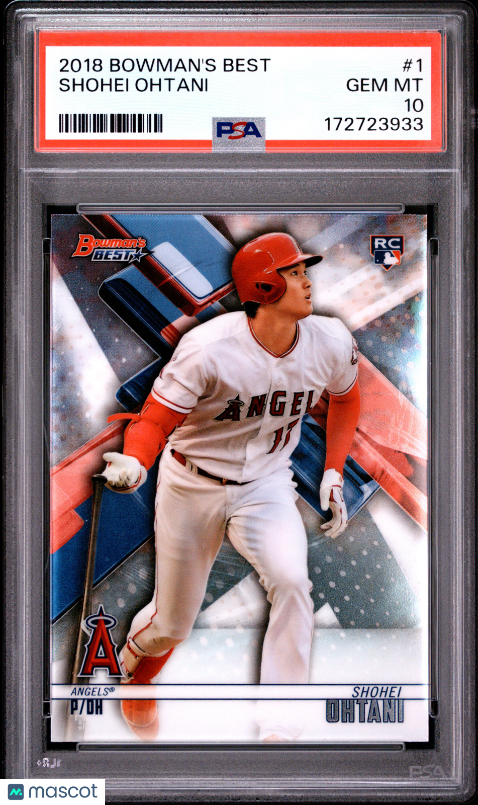 SHOHEI OHTANI 2018 Bowman's Best Rookie Card #1 PSA 10 Angels