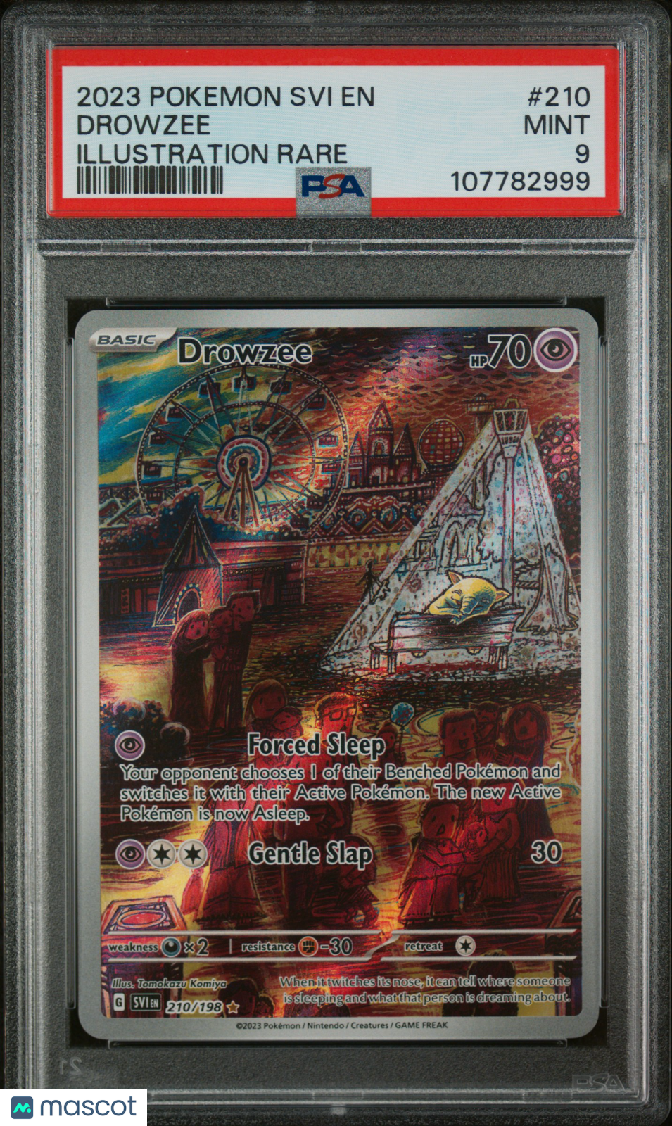 DROWZEE 2023 Pokemon Scarlet & Violet Illustration Rare #210 PSA 9