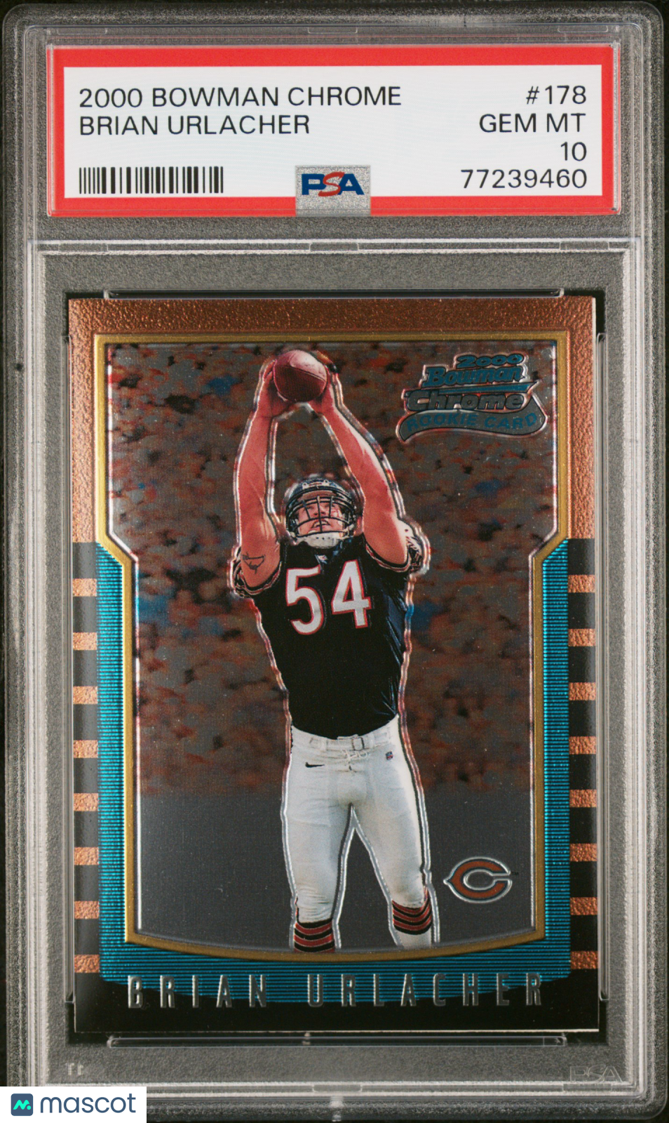 BRIAN URLACHER 2000 Bowman Chrome Rookie Card #178 PSA 10 Chicago Bears