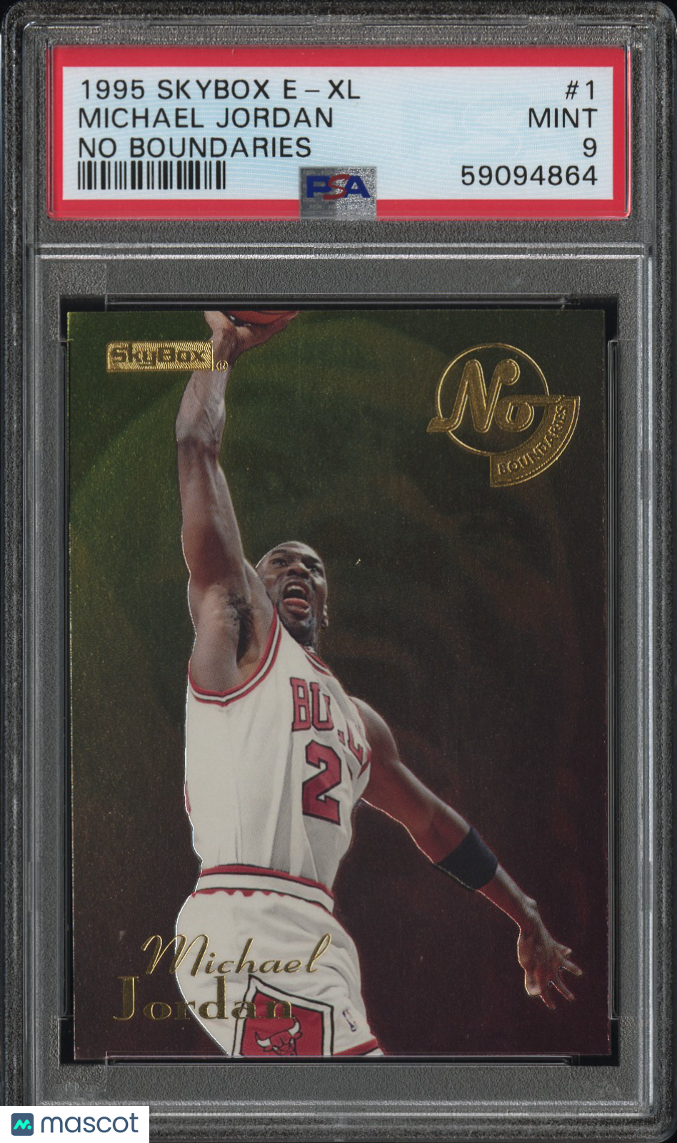 MICHAEL JORDAN 1995-96 Skybox E-XL No Boundaries #1 PSA 9 Bulls