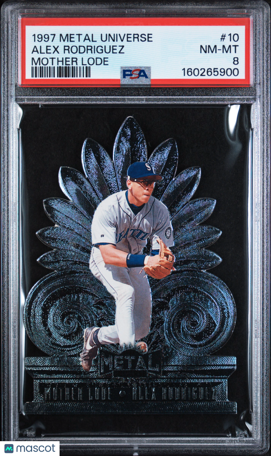 ALEX RODRIGUEZ 1997 SkyBox Metal Universe Mother Lode #10 PSA 8 Mariners