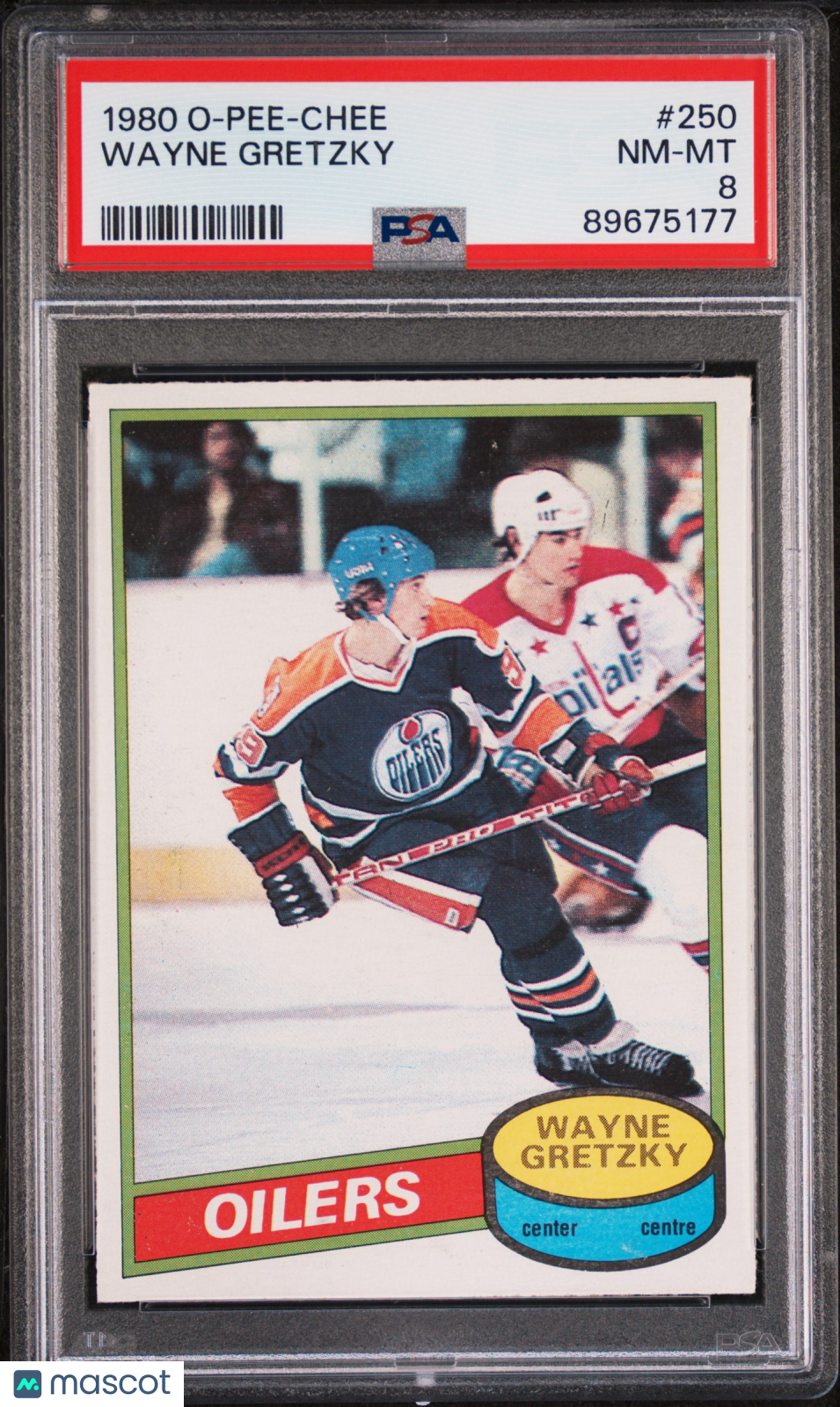 WAYNE GRETZKY 1980-81 O-Pee-Chee Hockey #250 PSA 8 Edmonton Oilers
