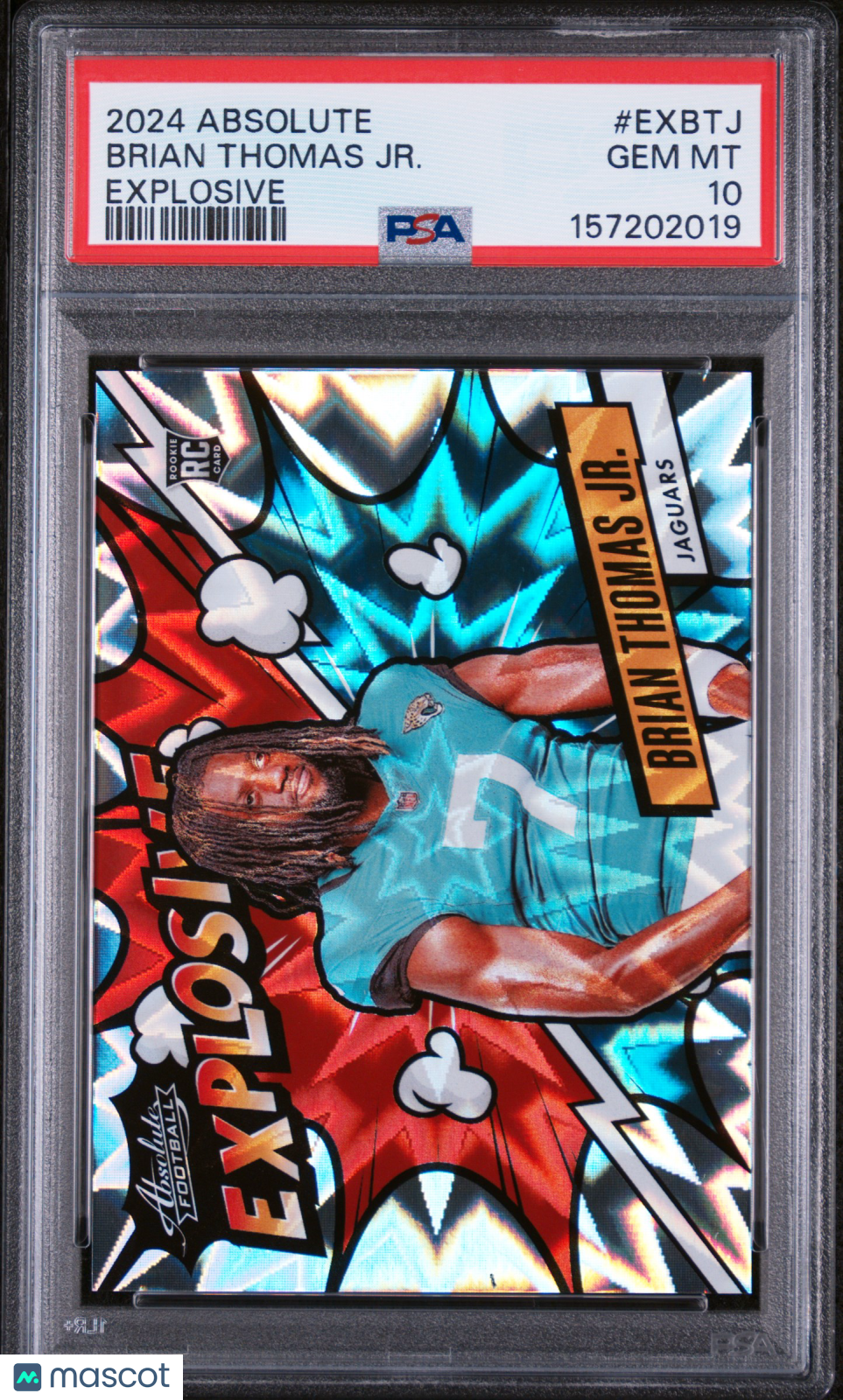 BRIAN THOMAS JR. 2024 Panini Absolute Rookie Explosive Case Hit SSP PSA 10
