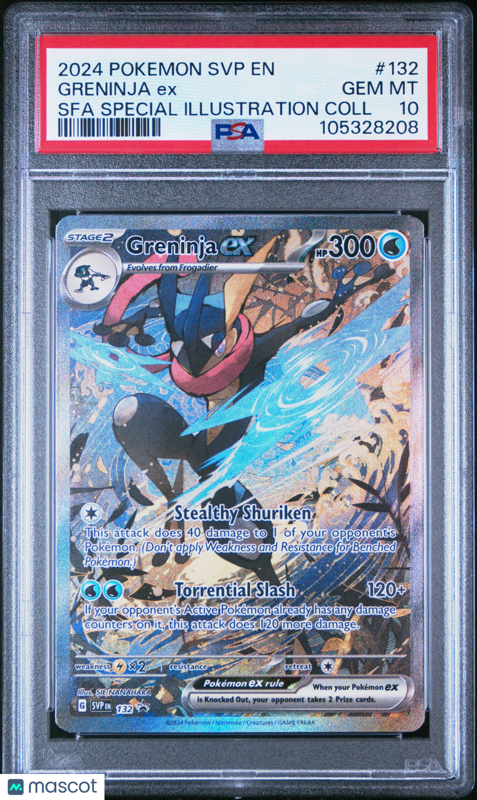 GRENINJA EX 2024 Pokemon SVP Scarlet & Violet Black Star Promo #132 PSA 10