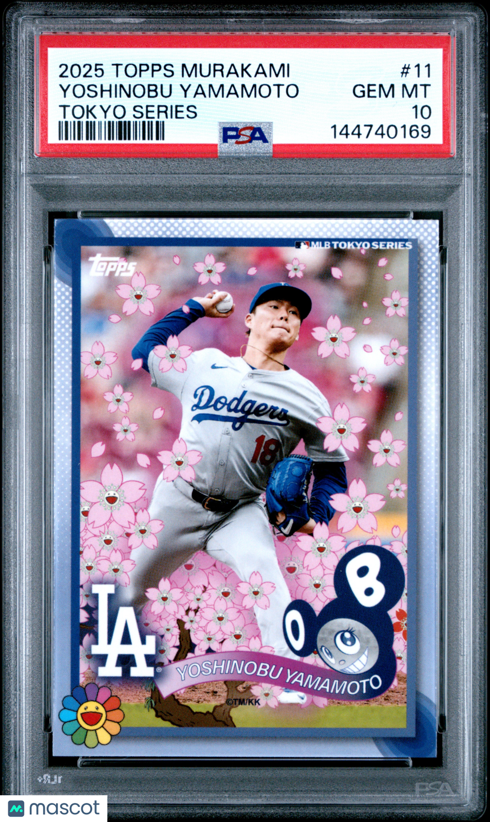 YOSHINOBU YAMAMOTO 2025 Topps Murakami Tokyo Series #11 PSA 10 Dodgers