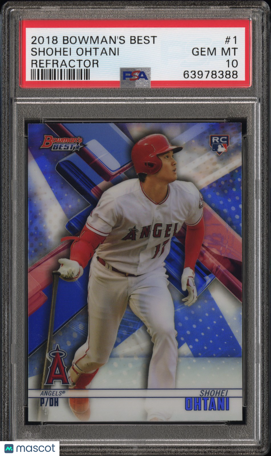 SHOHEI OHTANI 2018 Bowman's Best Rookie Refractor #1 PSA 10 Angels
