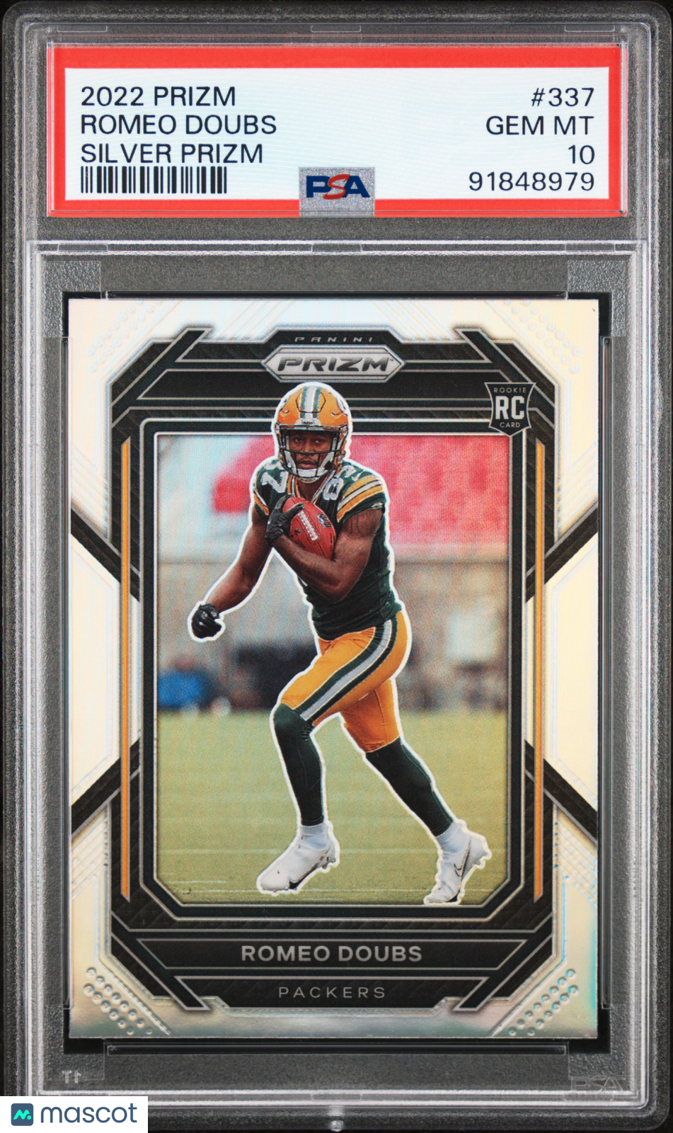 ROMEO DOUBS 2022 Panini Rookie Silver Prizm #337 PSA 10 Packers