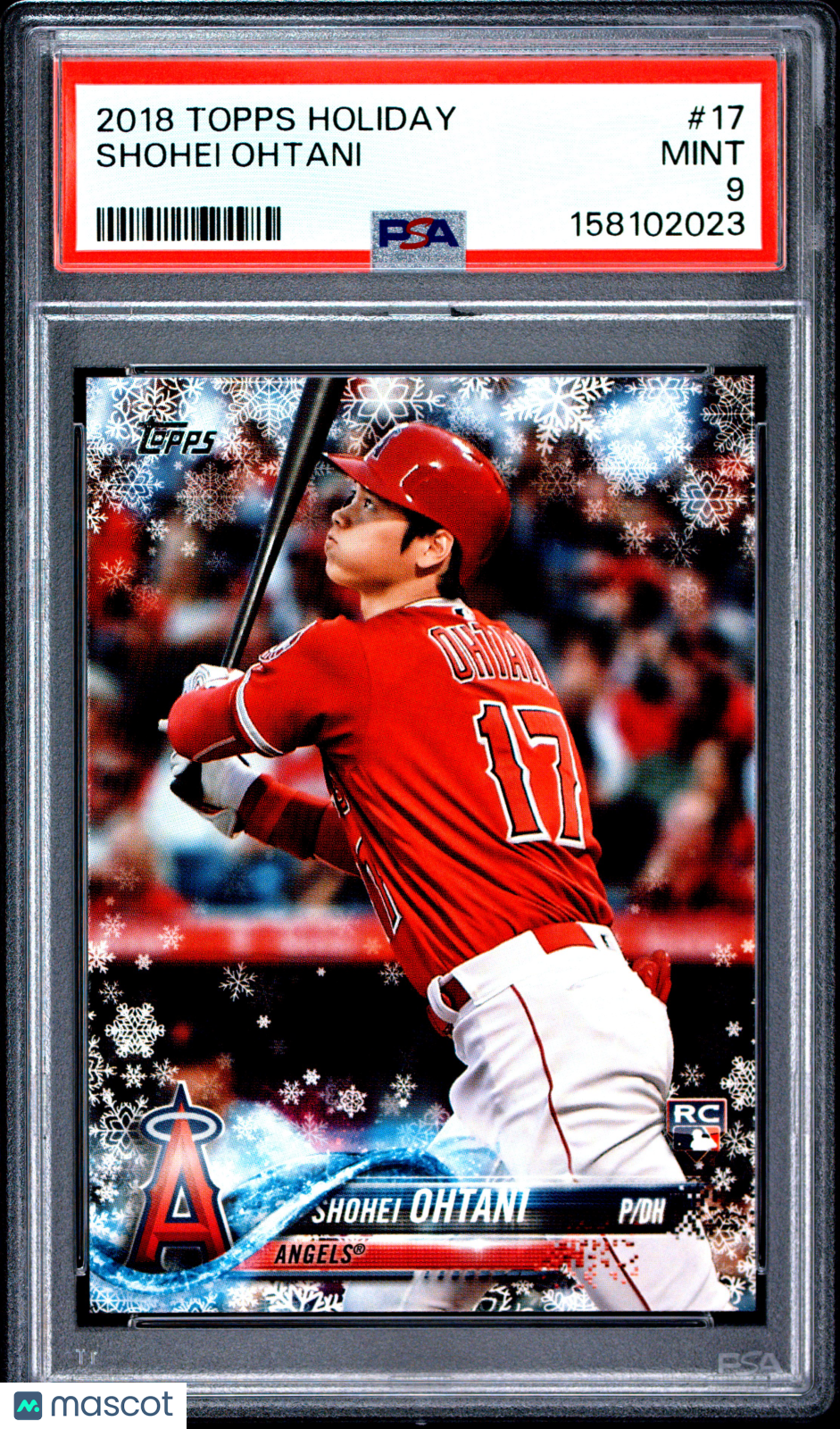 SHOHEI OHTANI 2018 Topps Holiday Rookie Card #17 PSA 9 Los Angeles Angels
