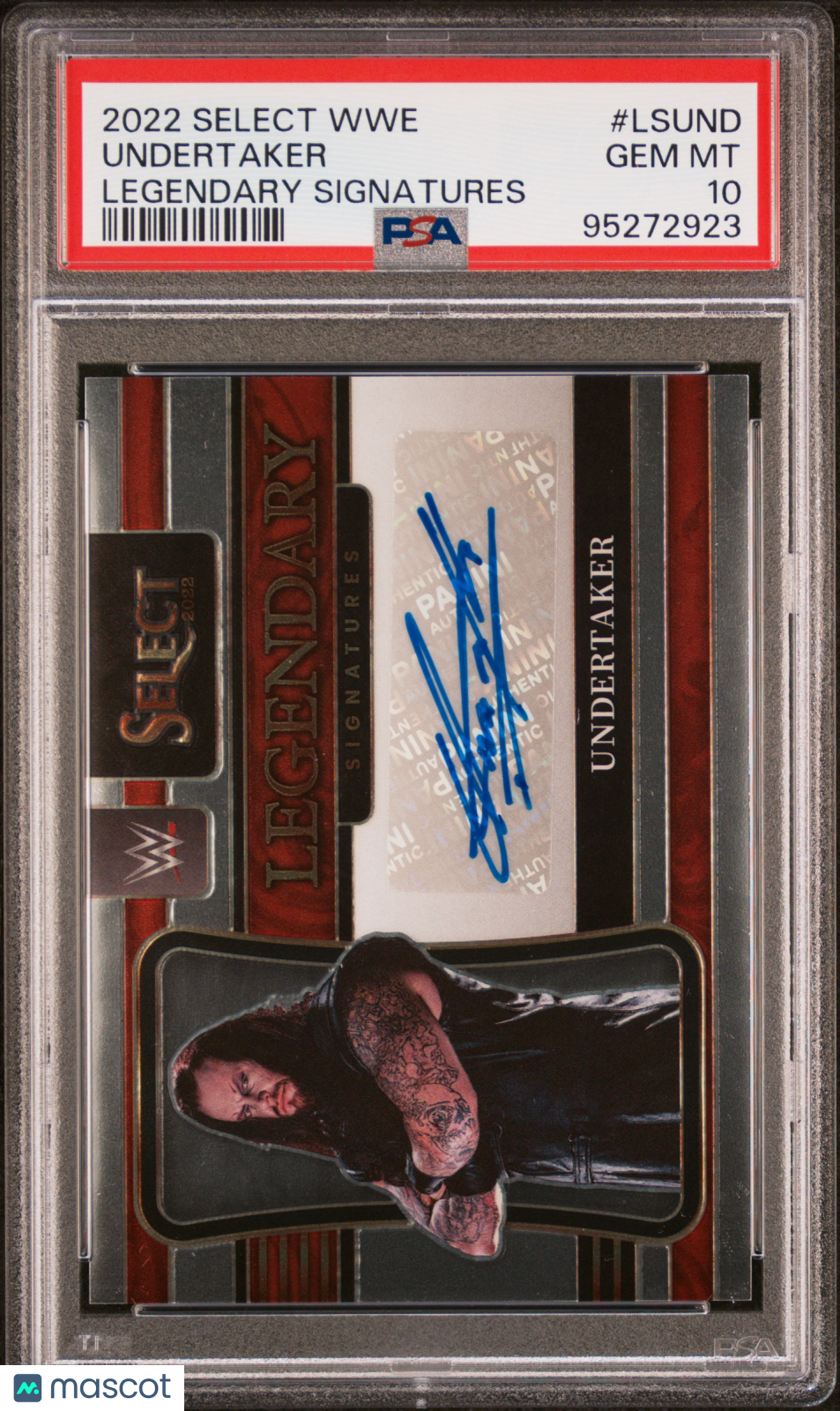 UNDERTAKER 2022 Panini Select WWE Legendary Signatures Auto #LSUND PSA 10