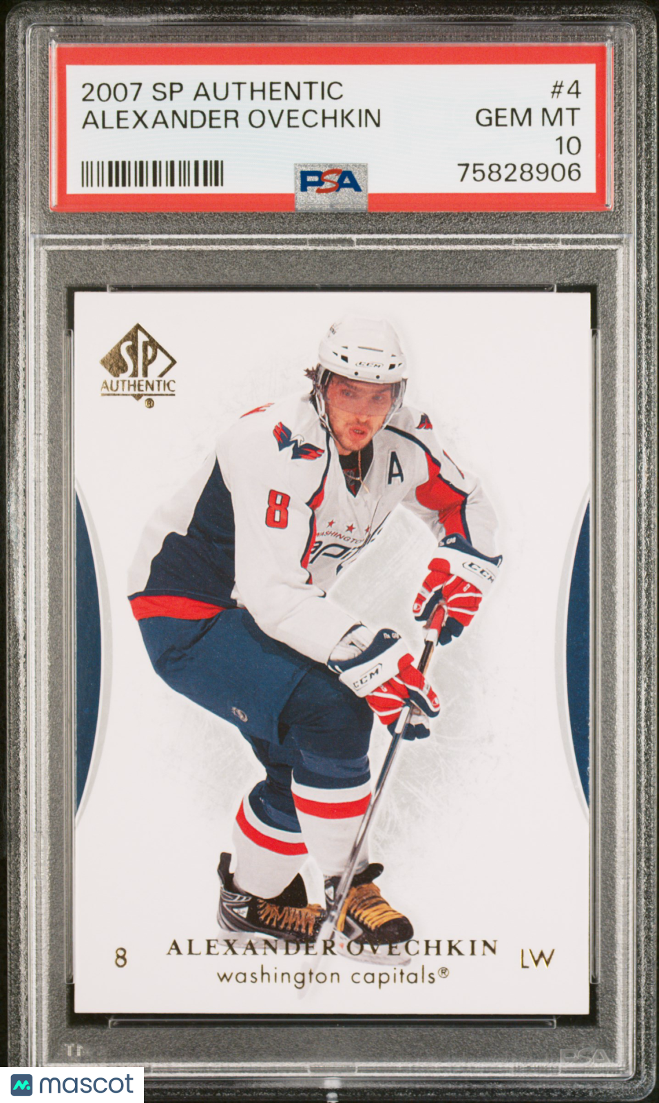 ALEXANDER OVECHKIN 2007-08 SP Authentic #4 PSA 10 Capitals