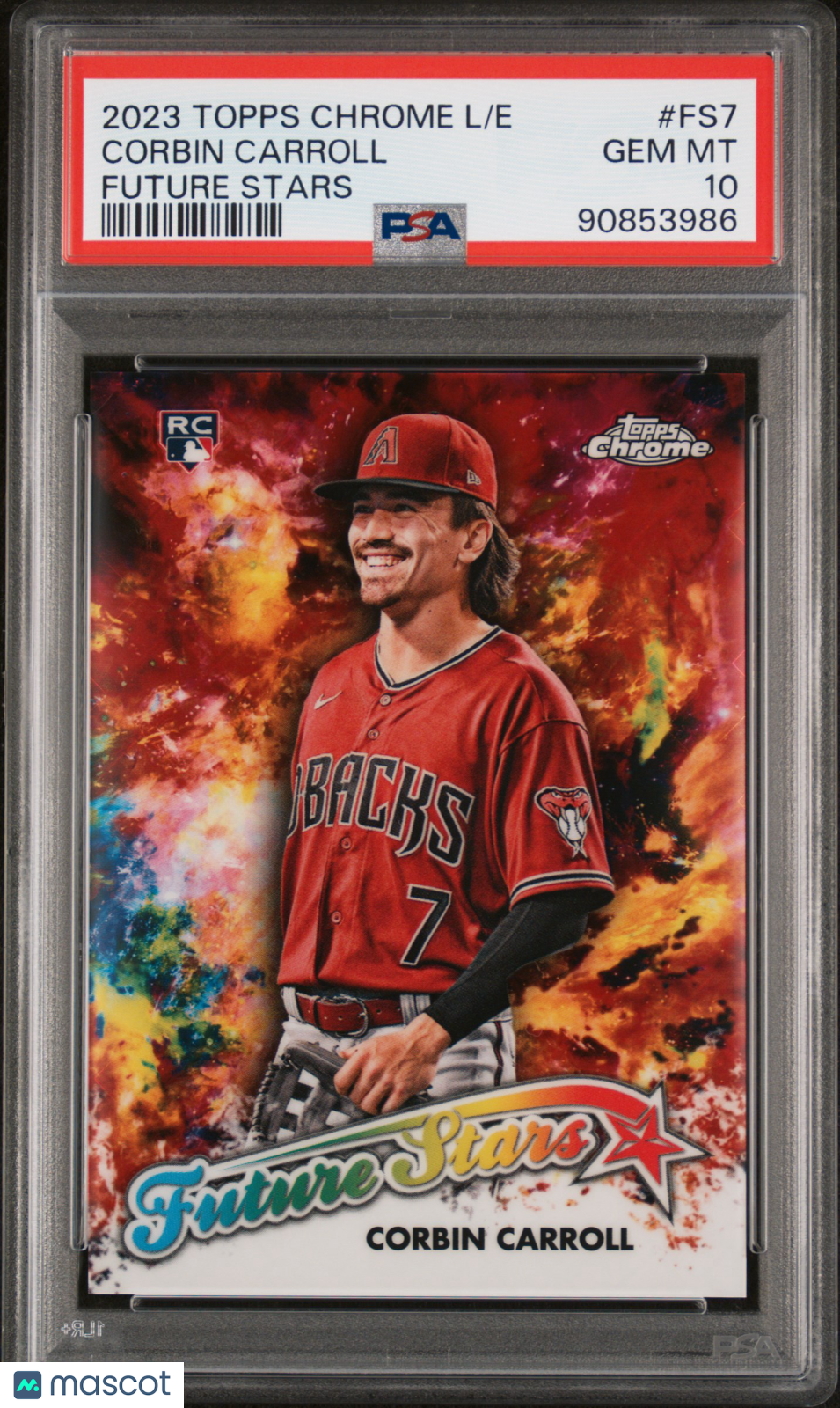 CORBIN CARROLL 2023 Topps Chrome Logofractor Edition Future Stars RC #FS7 PSA 10