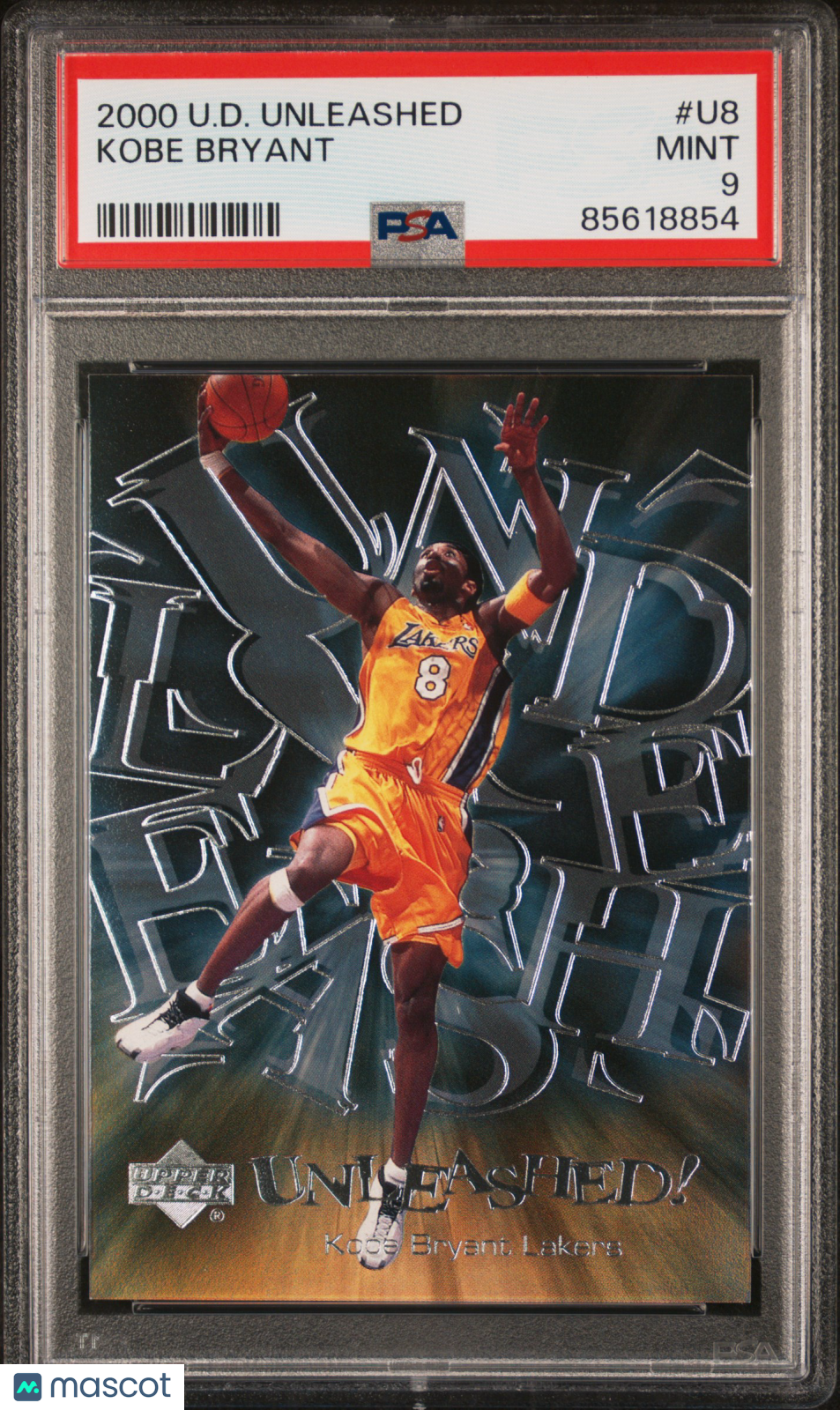 KOBE BRYANT 2000-01 Upper Deck Unleashed #U8 PSA 9 Lakers