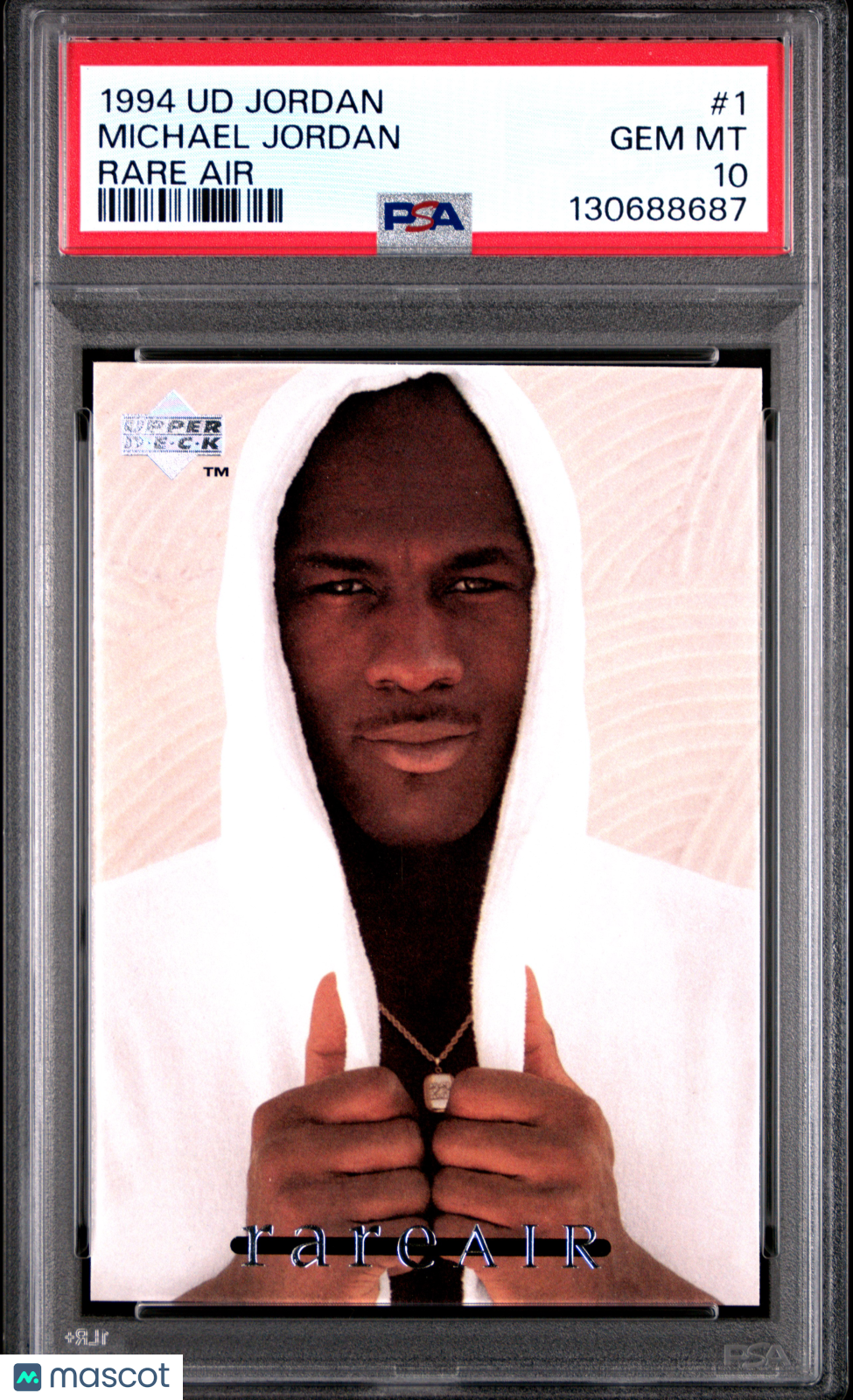 MICHAEL JORDAN 1994 Upper Deck MJ Rare Air #1 PSA 10 Bulls Frank's Card Shop MICHAEL JORDAN 1994 Upper Deck MJ Rare Air #1 PSA 10 Bulls Frank's Card Shop
