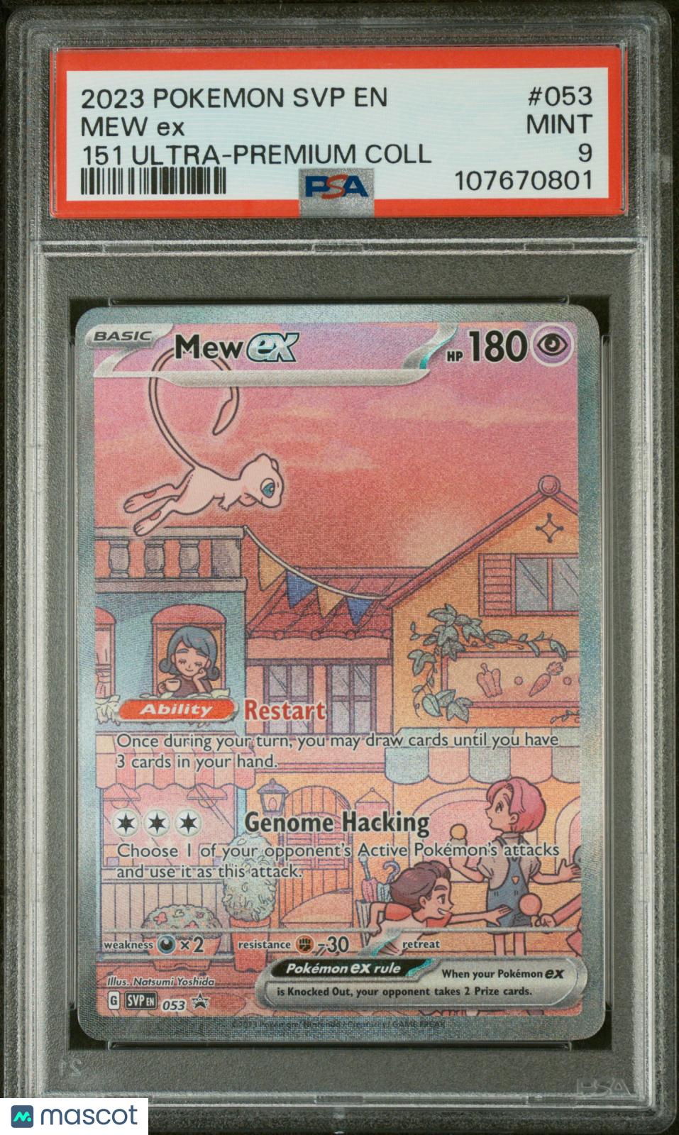 MEW EX 2023 Pokemon Scarlet Violet Black Star Promo 151 UPC SVP #053 PSA 9