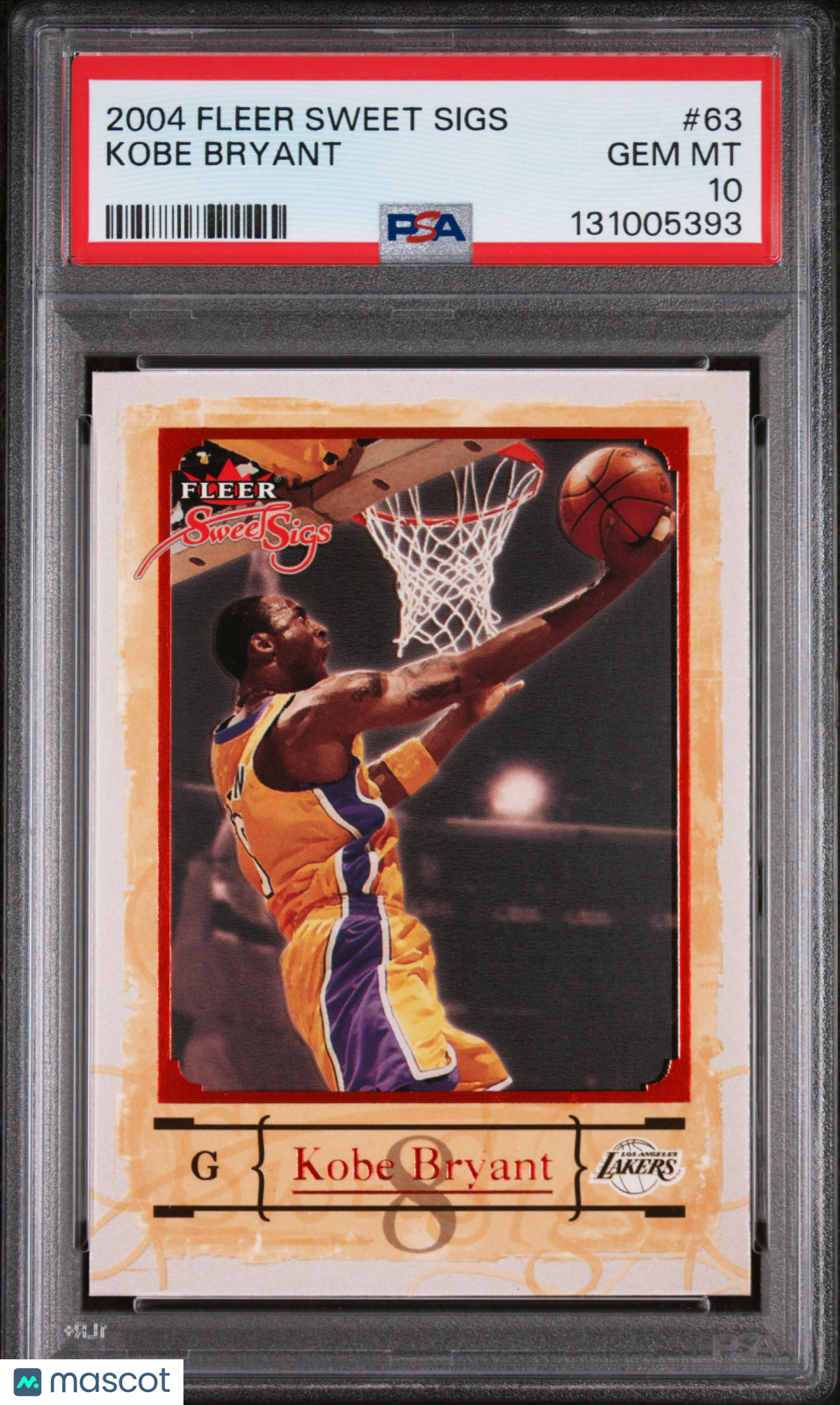 KOBE BRYANT 2004 Fleer Sweet Sigs #63 PSA 10 Lakers