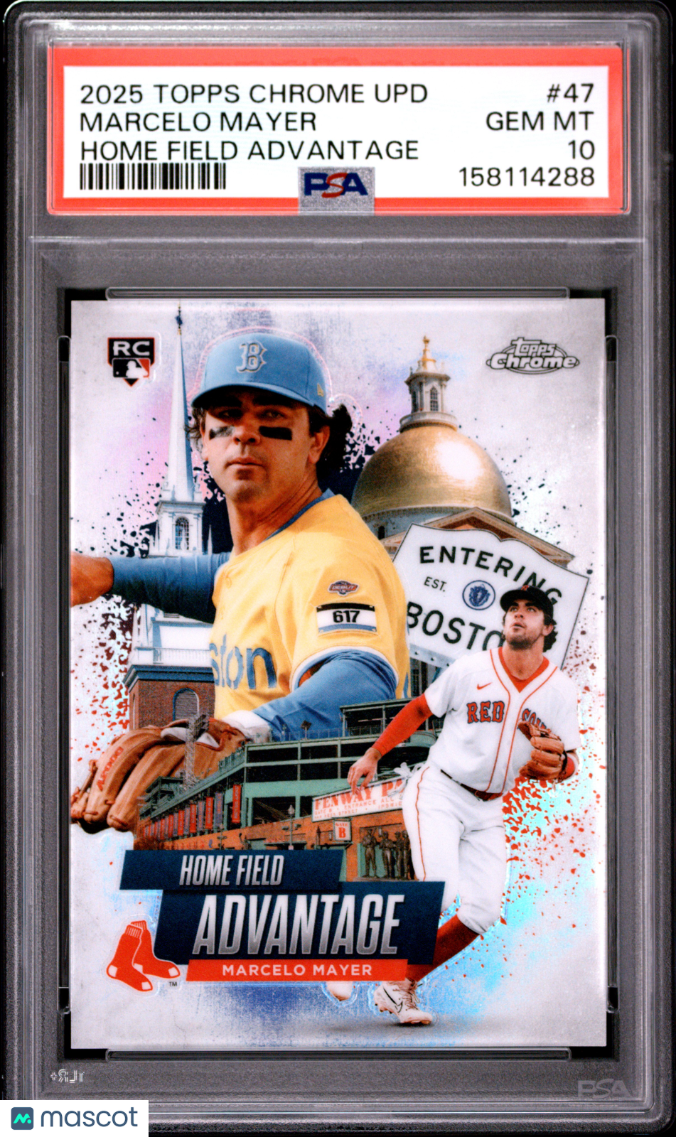 MARCELO MAYER 2025 Topps Chrome Update Home Field Advantage Rookie #47 PSA 10