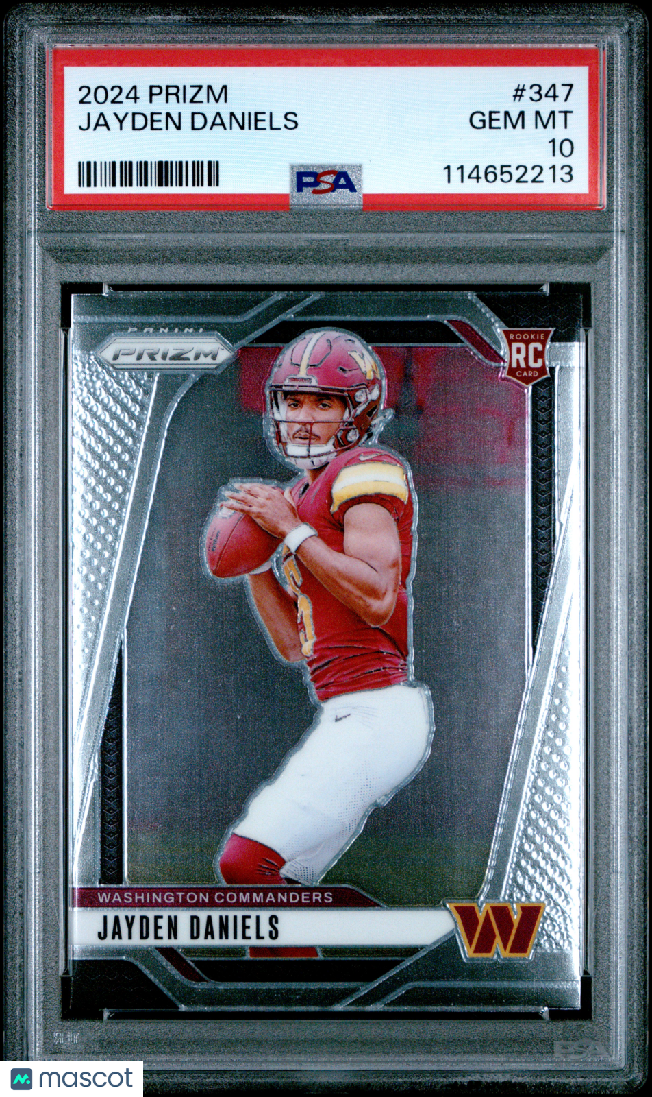 JAYDEN DANIELS 2024 Panini Prizm Rookie #347 PSA 10 Commanders