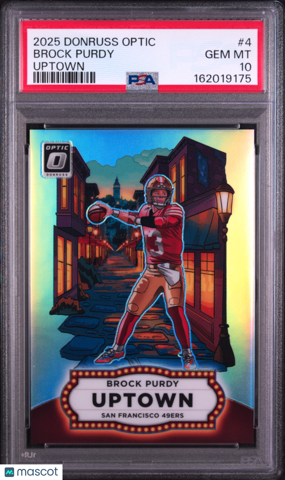 BROCK PURDY 2025 Panini Donruss Optic Uptown Case Hit SSP #4 PSA 10 49ers
