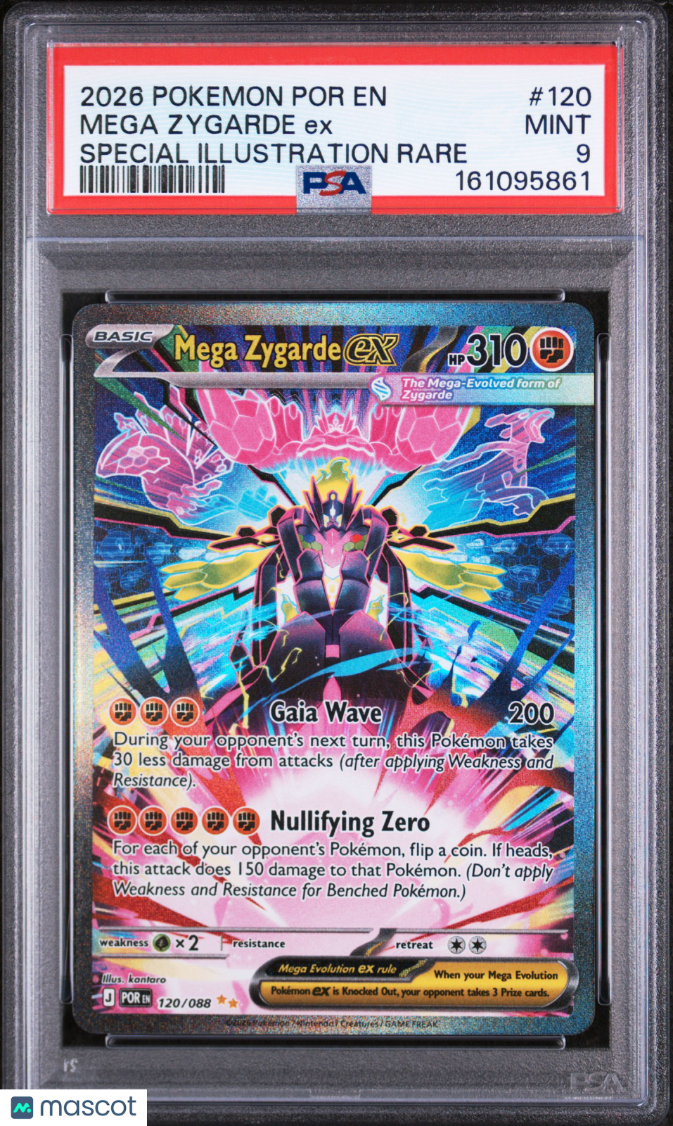 MEGA ZYGARDE EX Pokemon ME Perfect Order #120 Special Illustration Rare PSA 9