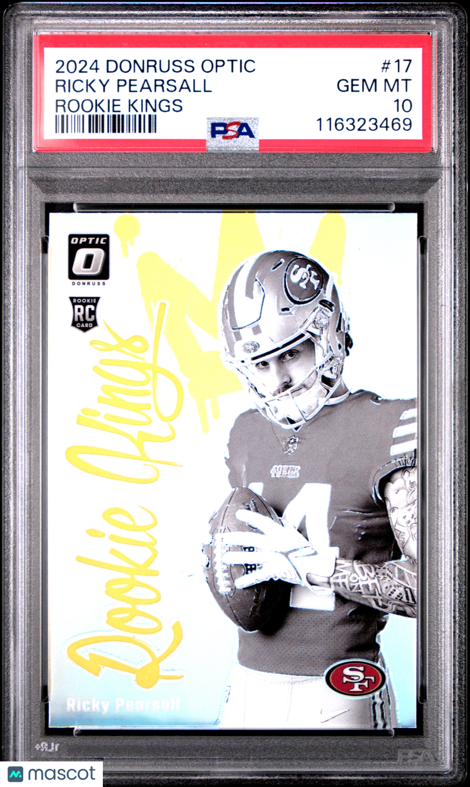 RICKY PEARSALL 2024 Panini Donruss Optic Rookie Kings Case Hit SSP #17 PSA 10