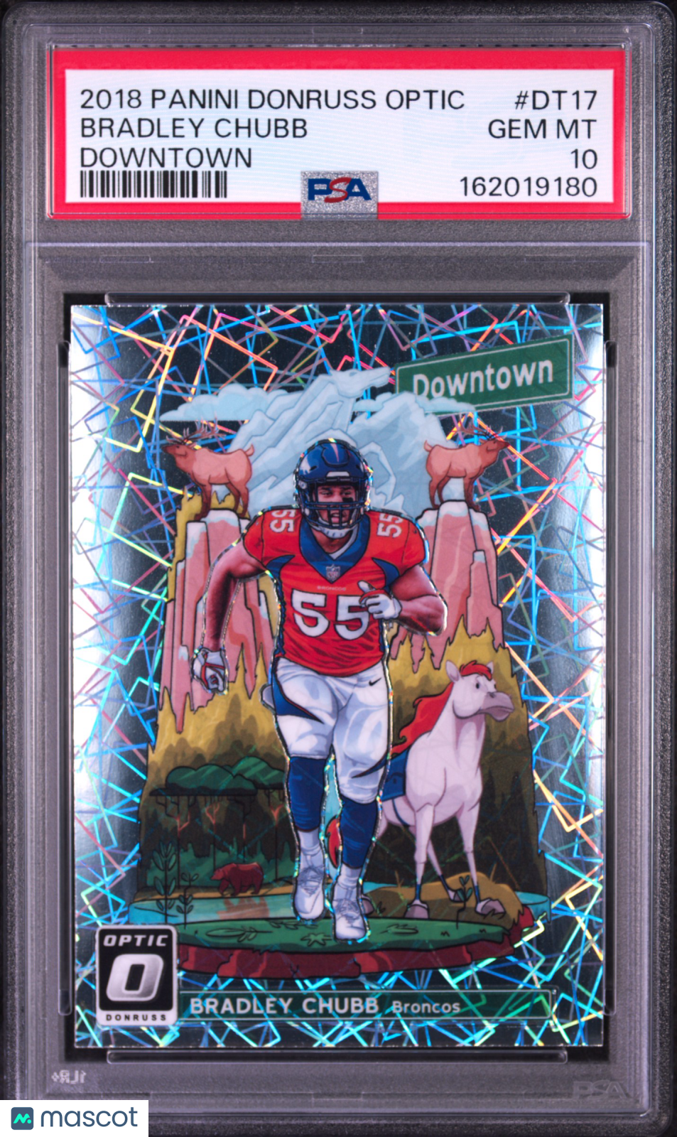 BRADLEY CHUBB 2018 Panini Donruss Optic Downtown Case Hit SSP #DT17 PSA 10