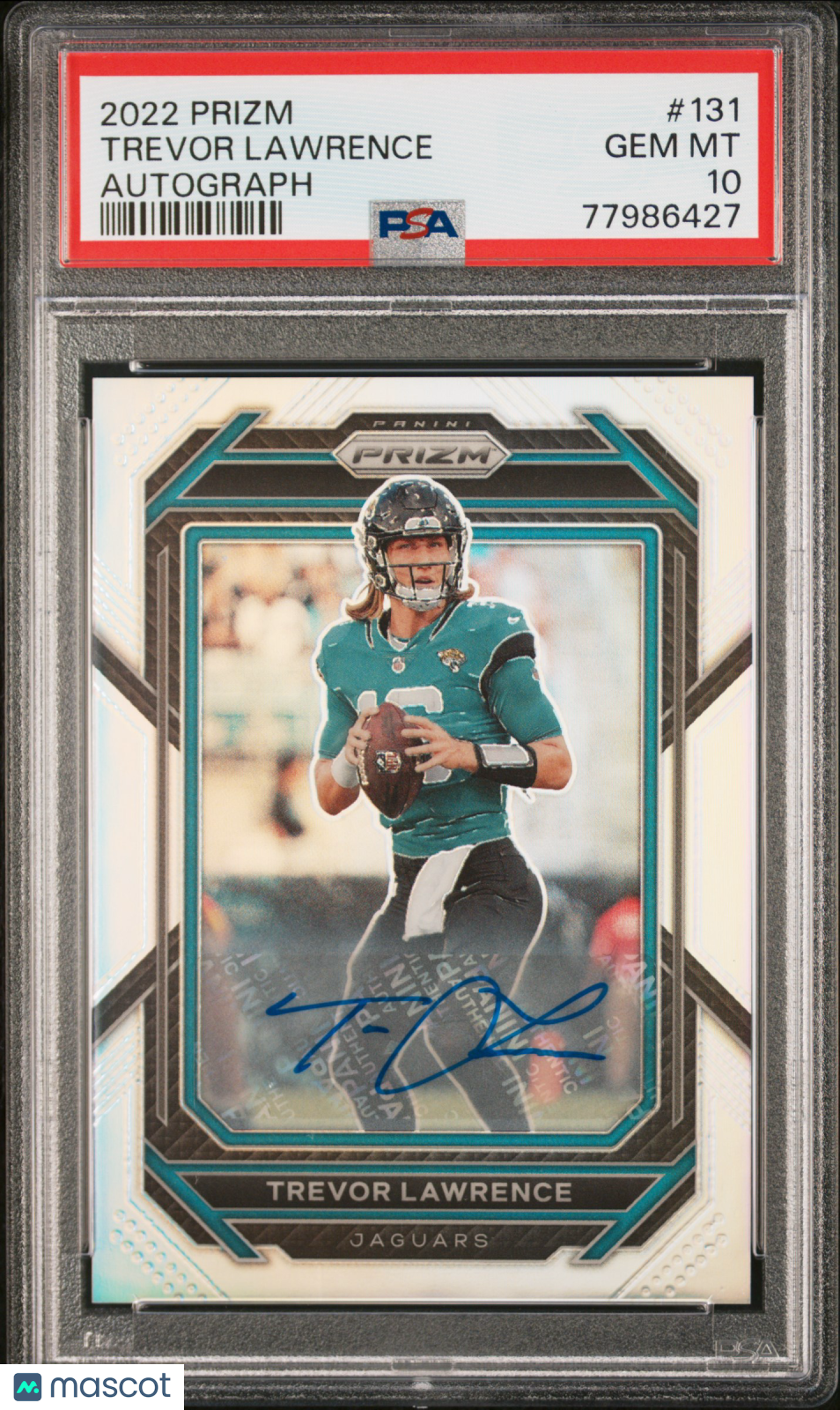 TREVOR LAWRENCE 2022 Panini Prizm Auto Silver #131 PSA 10 Jaguars