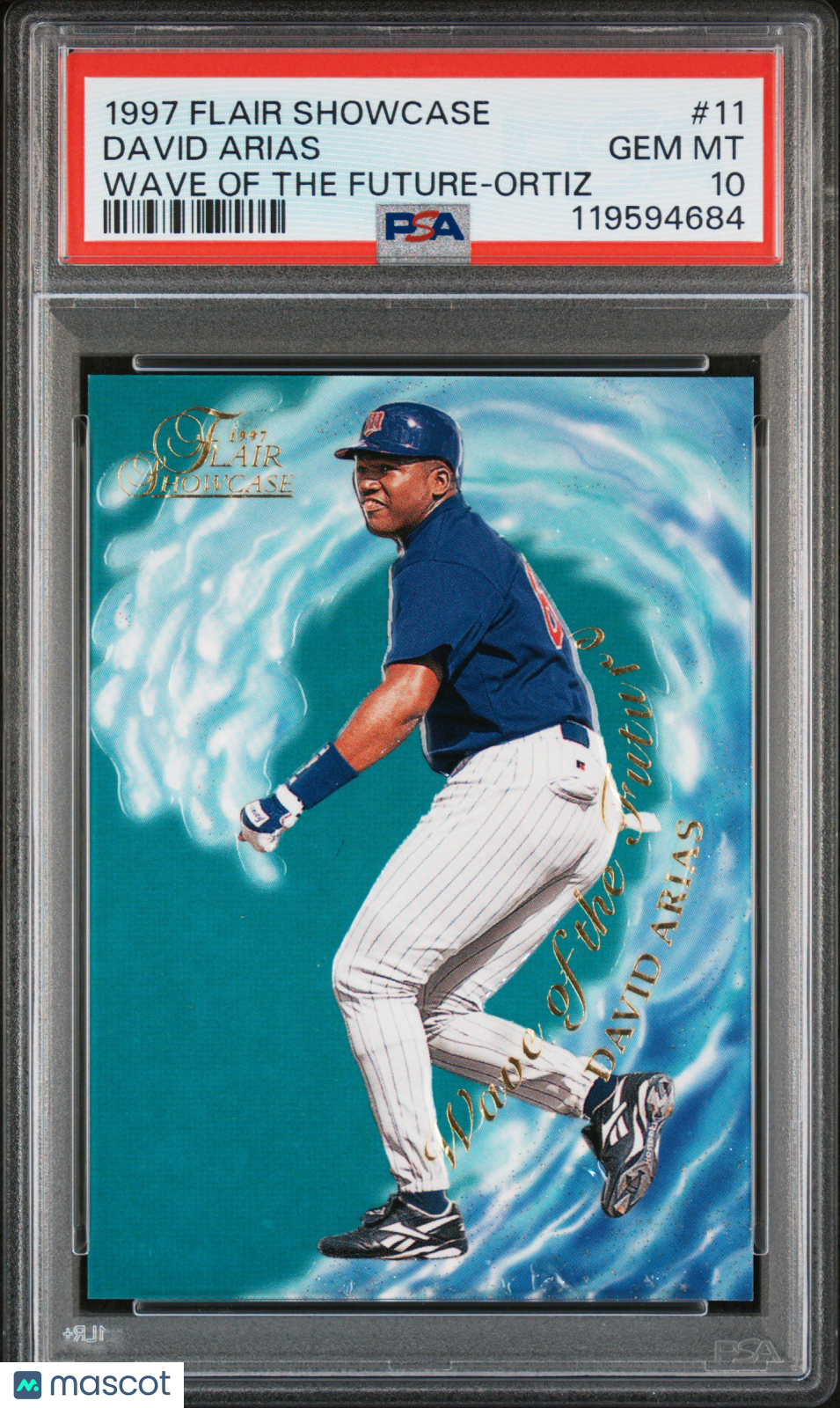 DAVID ARIAS ORTIZ 1997 Flair Showcase Wave of the Future Rookie #11 PSA 10 Twins