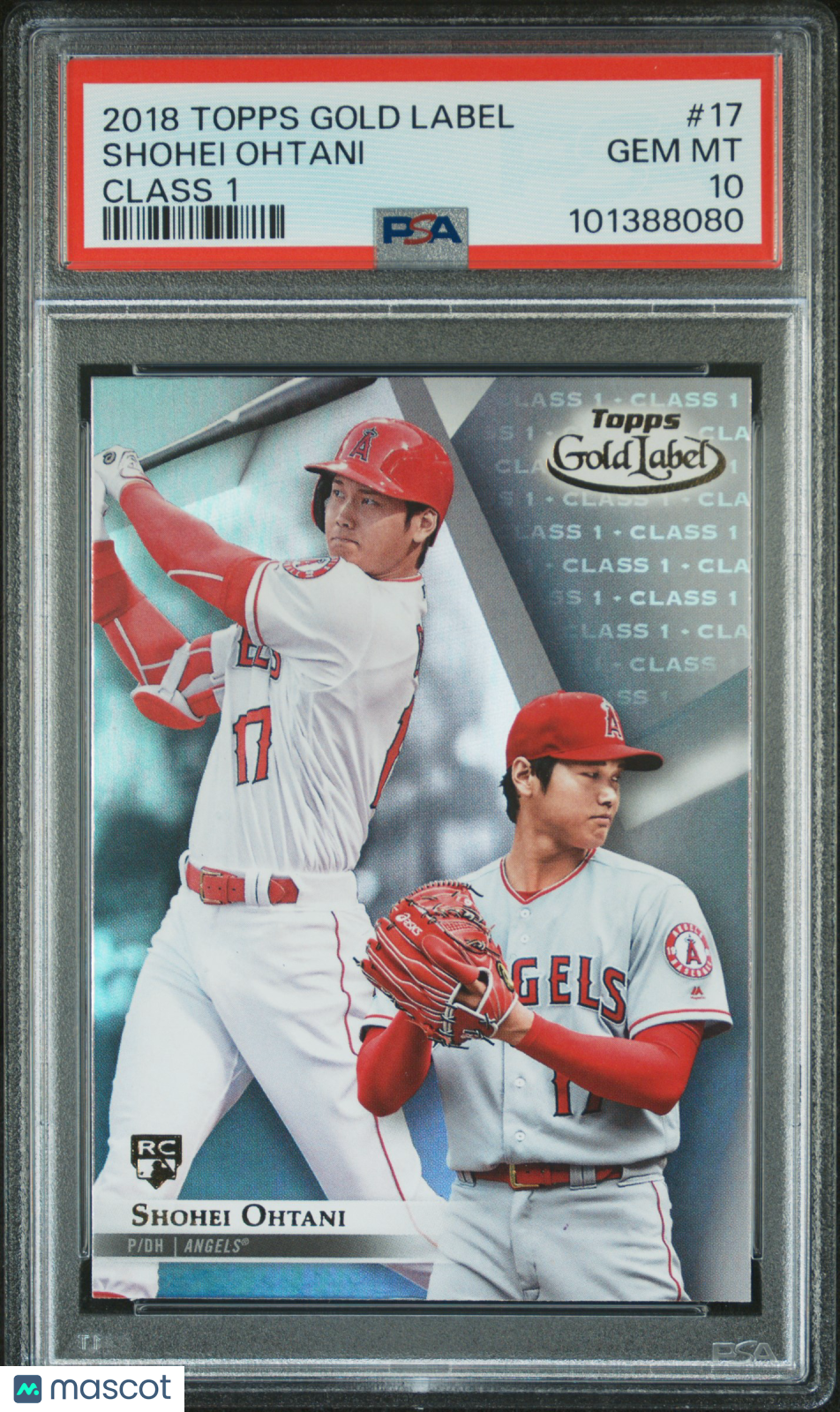SHOHEI OHTANI 2018 Topps Gold Label Rookie Class 1 #17 PSA 10 Los Angeles Angels