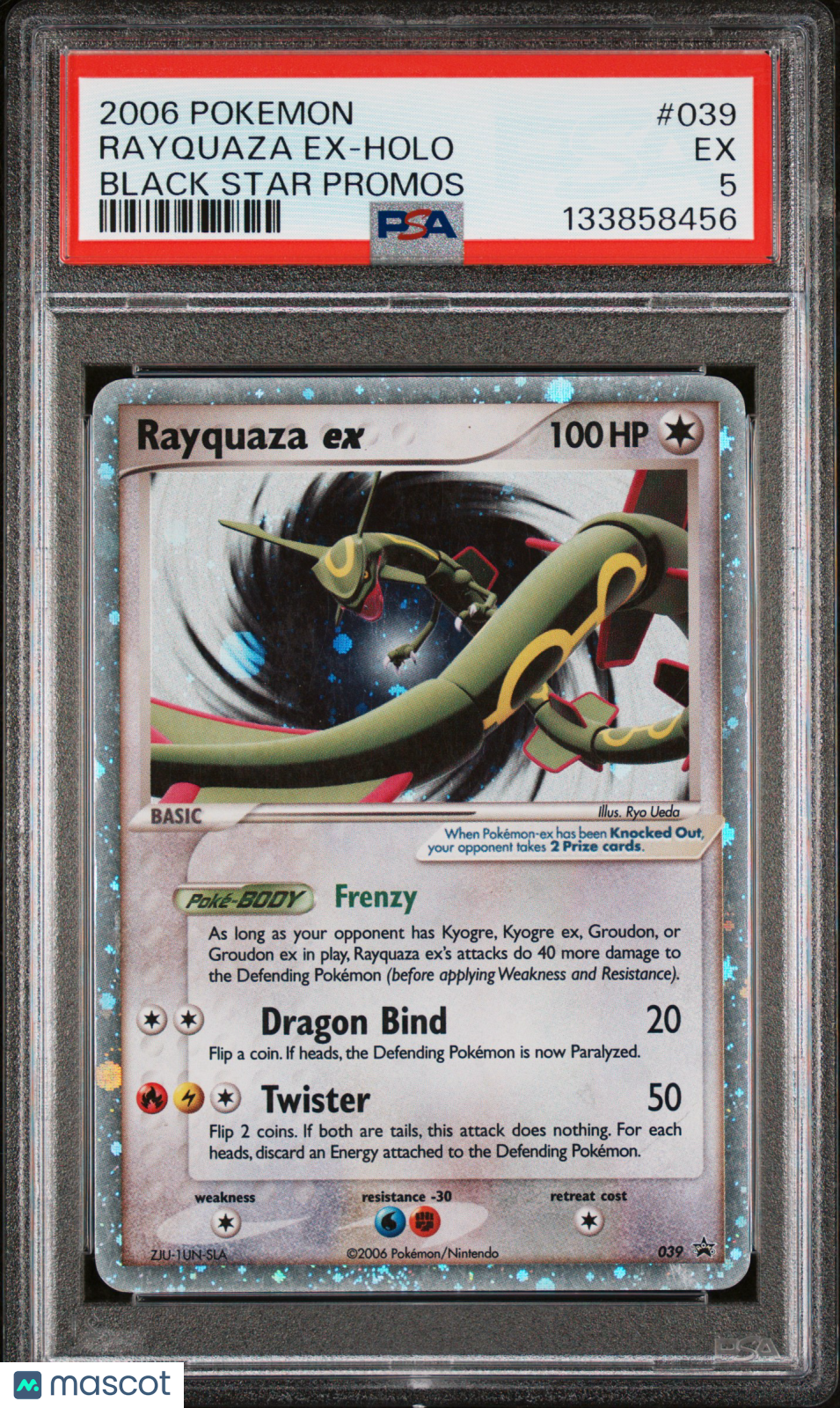 RAYQUAZA EX 2006 Pokemon Black Star Promos Holo Promo #039 PSA 5