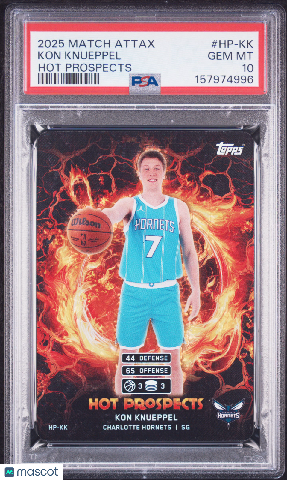 KON KNUEPPEL 2025-26 Topps Match Attax Rookie Hot Prospects #HP-KK PSA 10