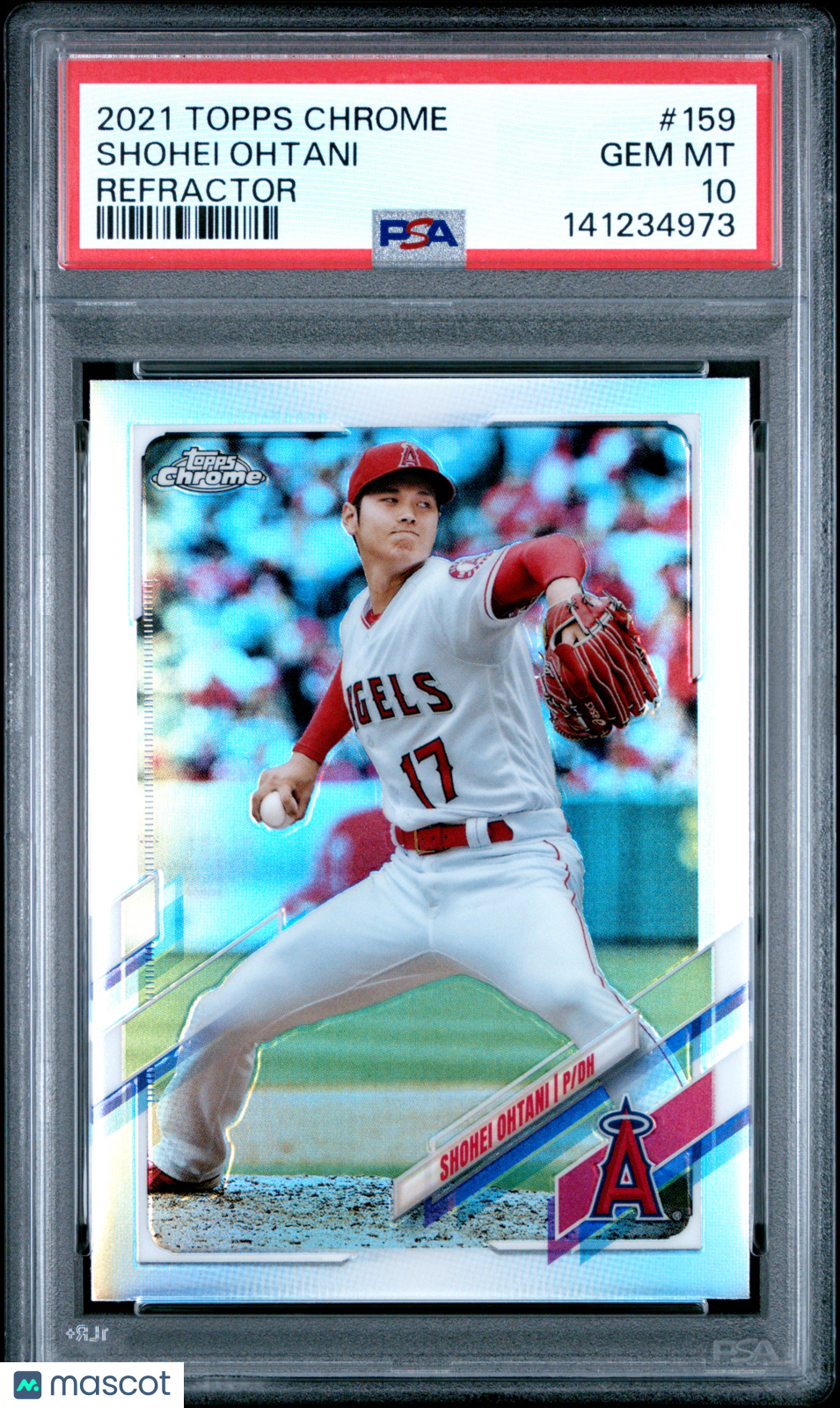 SHOHEI OHTANI 2021 Topps Chrome Refractor #159 PSA 10 Los Angeles Angels