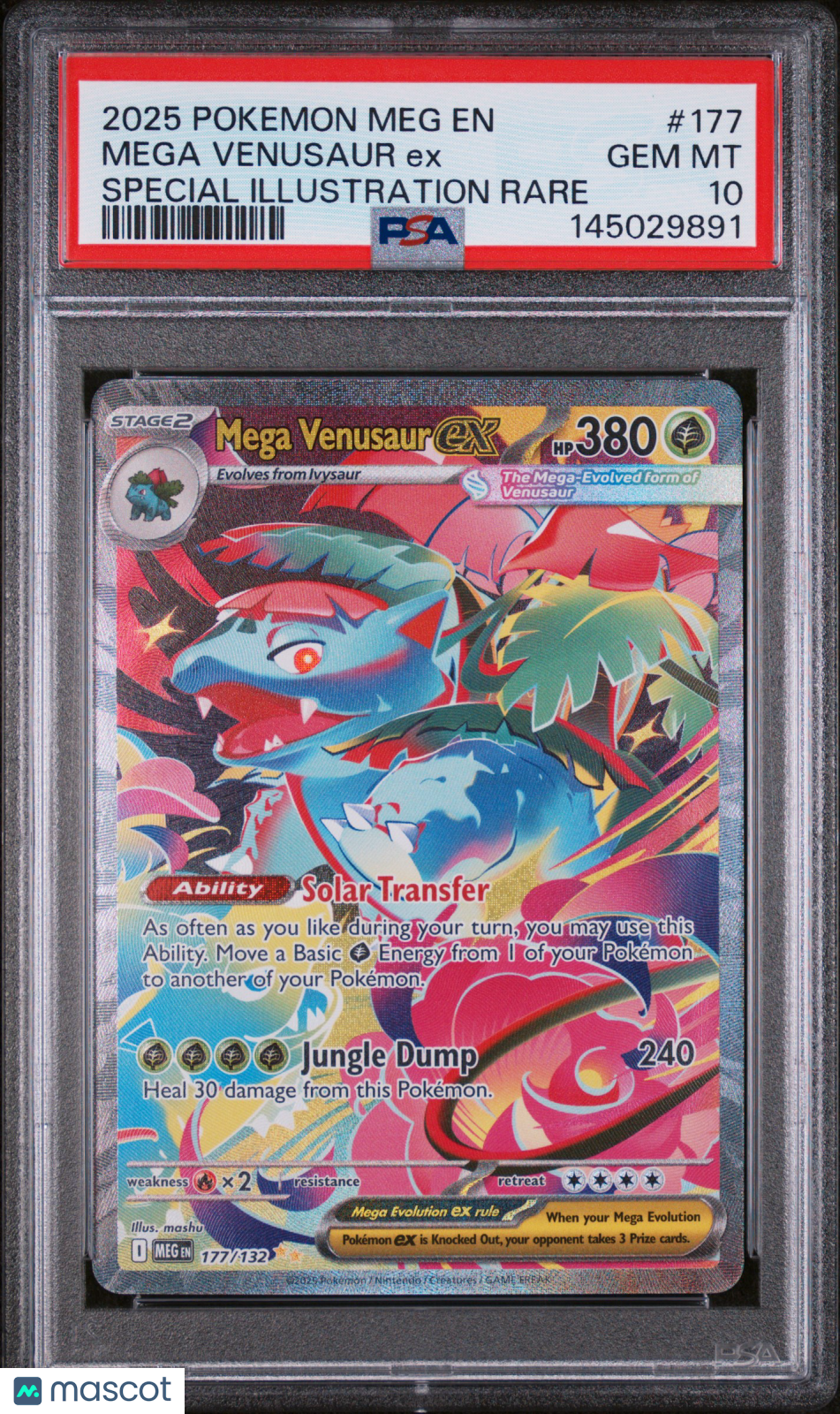 MEGA VENUSAUR EX Pokemon Mega Evolution #177 Special Illustration Rare PSA 10