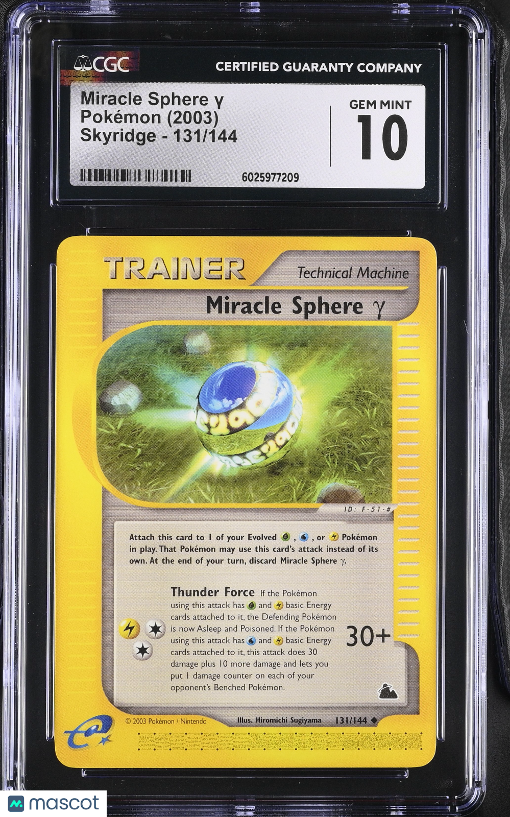 MIRACLE SPHERE GAMMA γ 2003 Pokemon Skyridge #131/144 CGC 10 GEM MINT