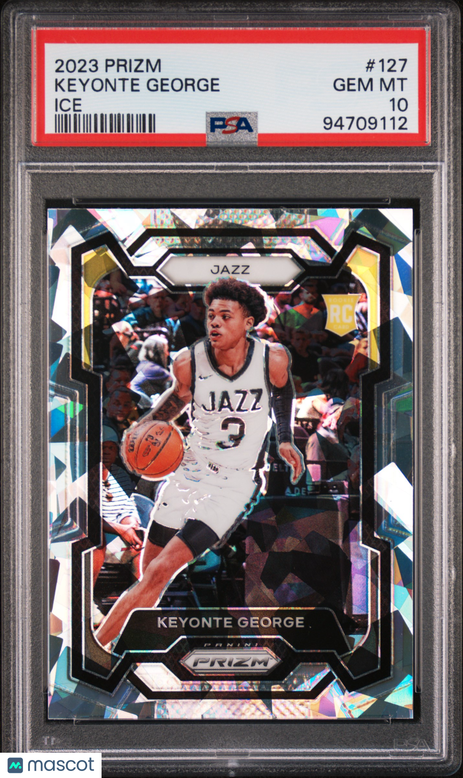 KEYONTE GEORGE 2023-24 Panini Prizm Rookie Ice #127 PSA 10 Jazz