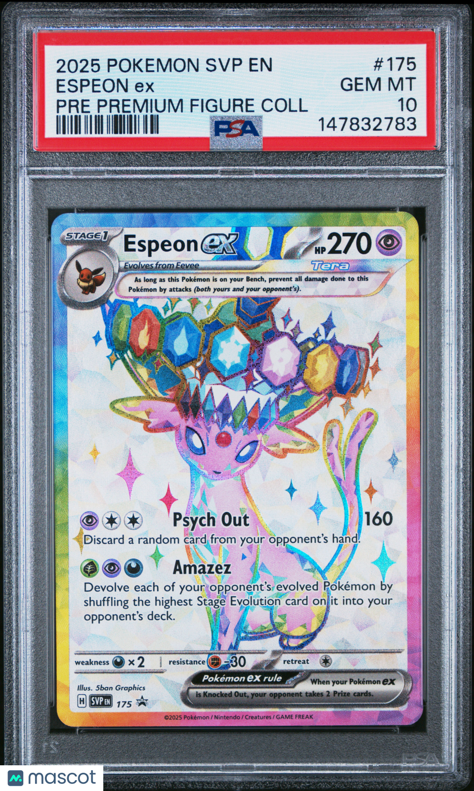 ESPEON 2025 Pokemon SVP Black Star Promo Premium Figure Coll PSA 10 #175