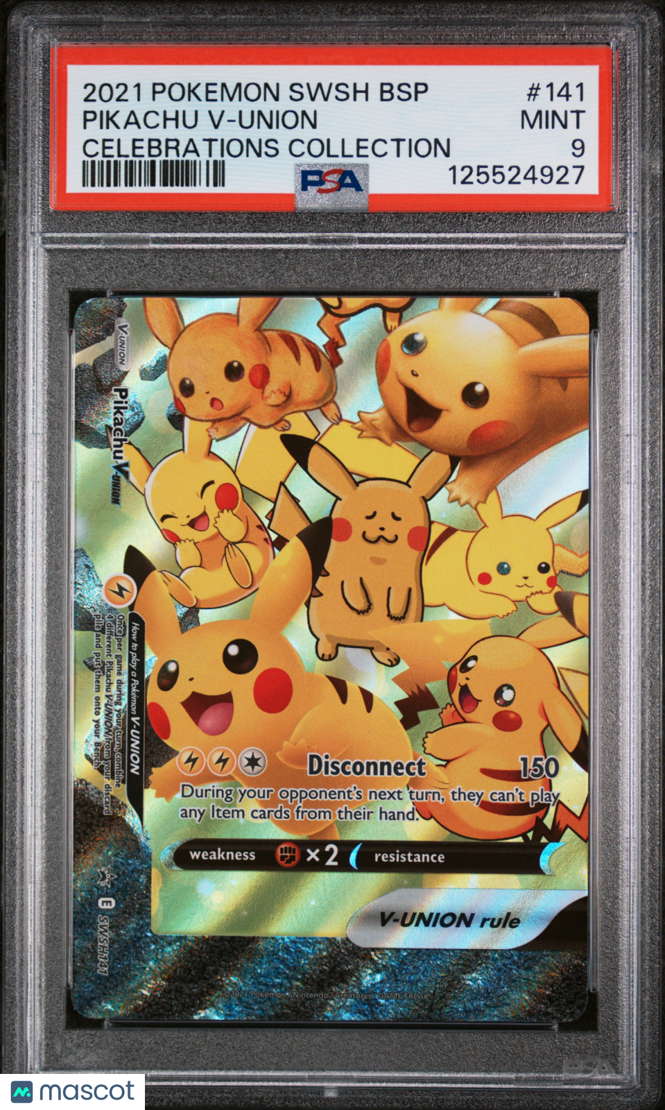 PIKACHU V-UNION 2021 Pokemon Celebrations Collection #SWSH141 PSA 9
