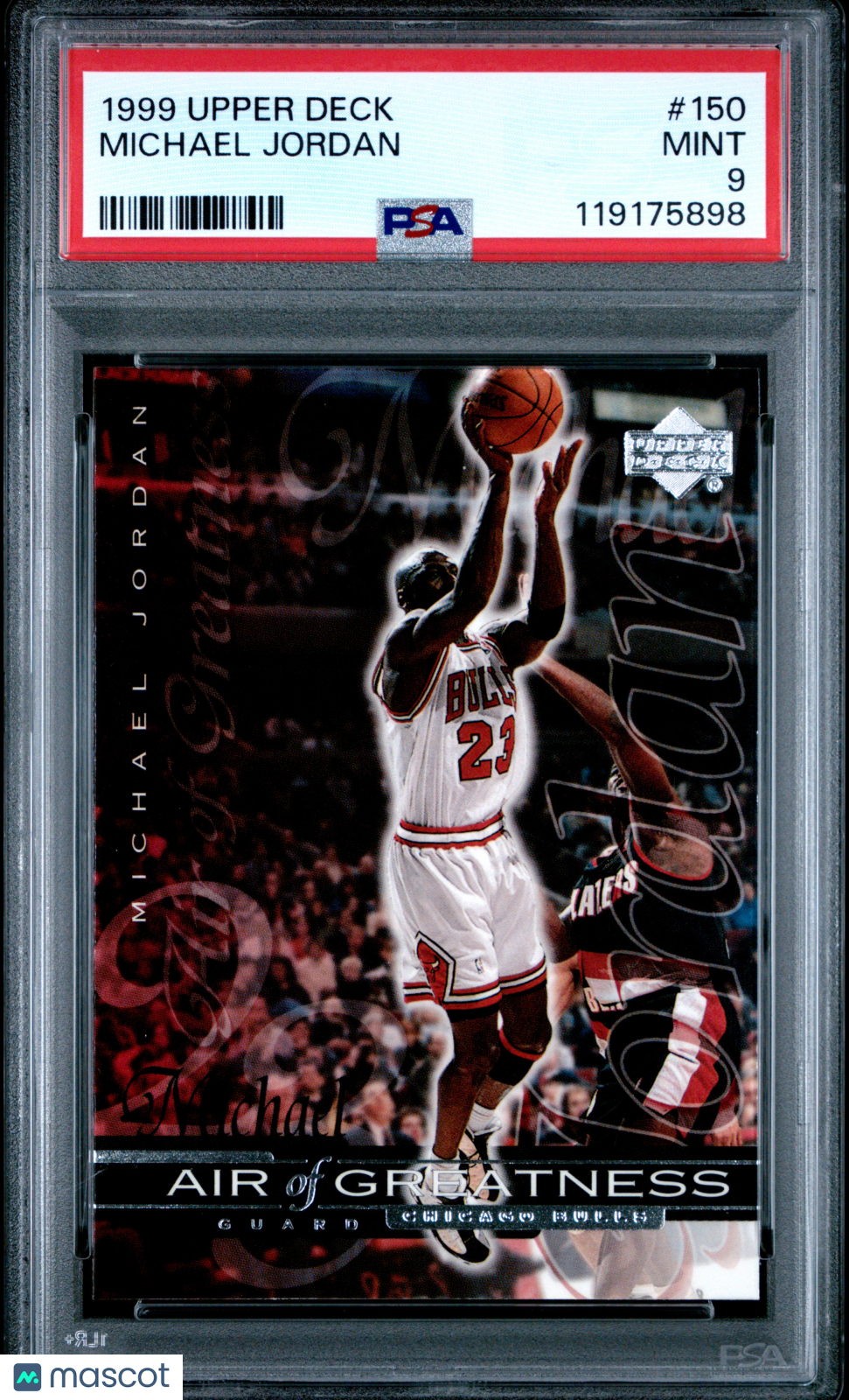 MICHAEL JORDAN 1999-00 Upper Deck Air of Greatness #150 PSA 9 Chicago Bulls
